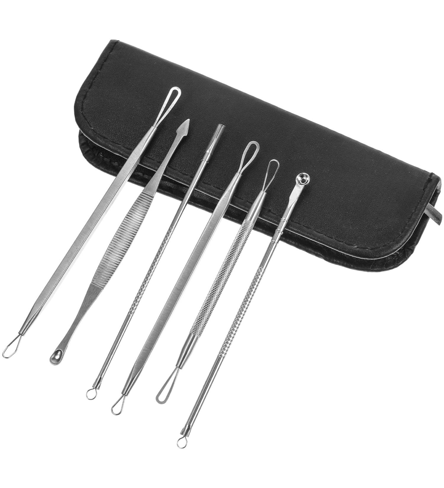 Beavorty Blackhead Extractor Household Tools Tools Pimple Extractor Removal Kit Zit Pore Cleaning Tool Face Cleansing Supplies for Whitehead Blemish Pimple Tools Pore Pores - Buy Online on GoSupps.com