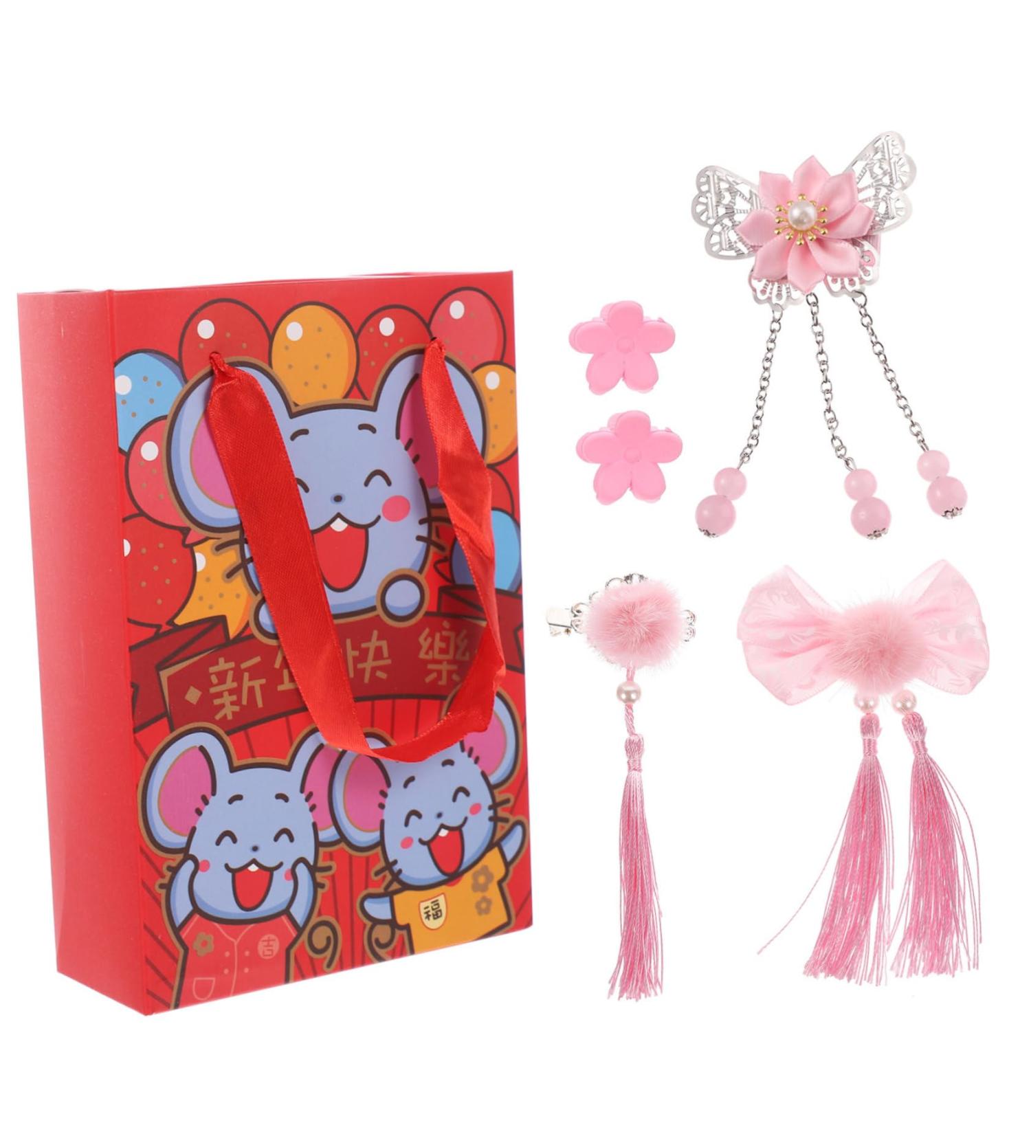 ABOOFAN 2 Boxes Children's New Year Hair Clips Hair Roller Clips Hair Holder Chinese Hair Accessories Hair Barrettes Hair Claw Clips Hair Snap Clips Girls Headdress China Fabric Hanfu - Buy Online on GoSupps.com