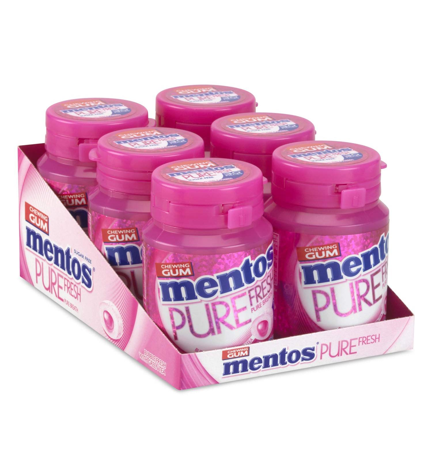 MENTOS GUM Chewing Gum Pure Fresh Bubble Sugar Free Ultra Gourmand 6 Boxes of 30 Sugars 6 Units - Buy Online on GoSupps.com