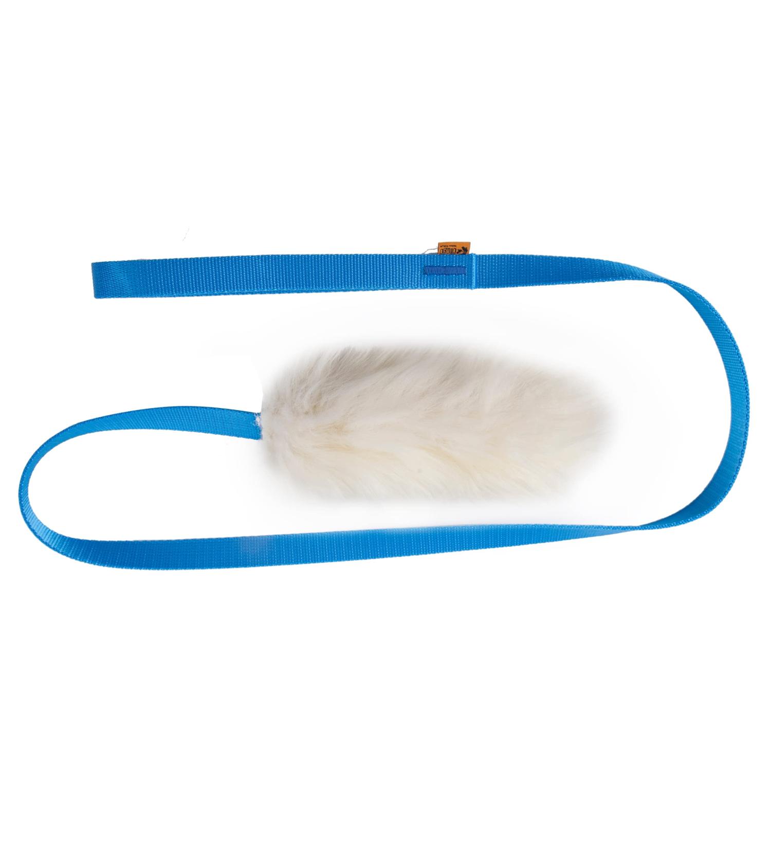 Premium Dingo Dog Toys - Real Lambskin Grip Toys for Training & Motivation - Blue Long Handle 15583 - Buy Online on GoSupps.com