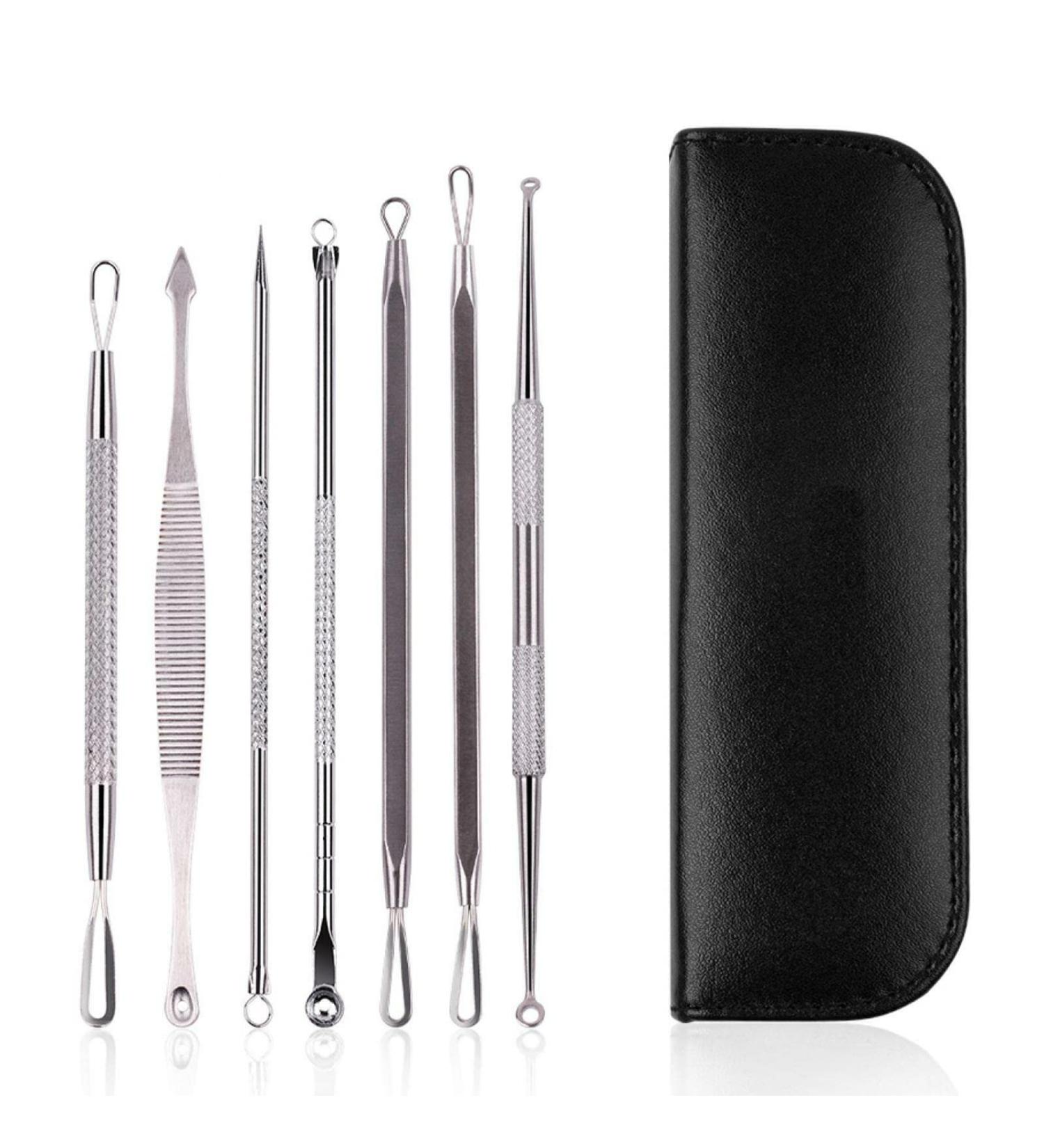 Blackhead Pimple Comedone Spot Acne Extractor/Remover Kit Popper Tools - Buy Online on GoSupps.com