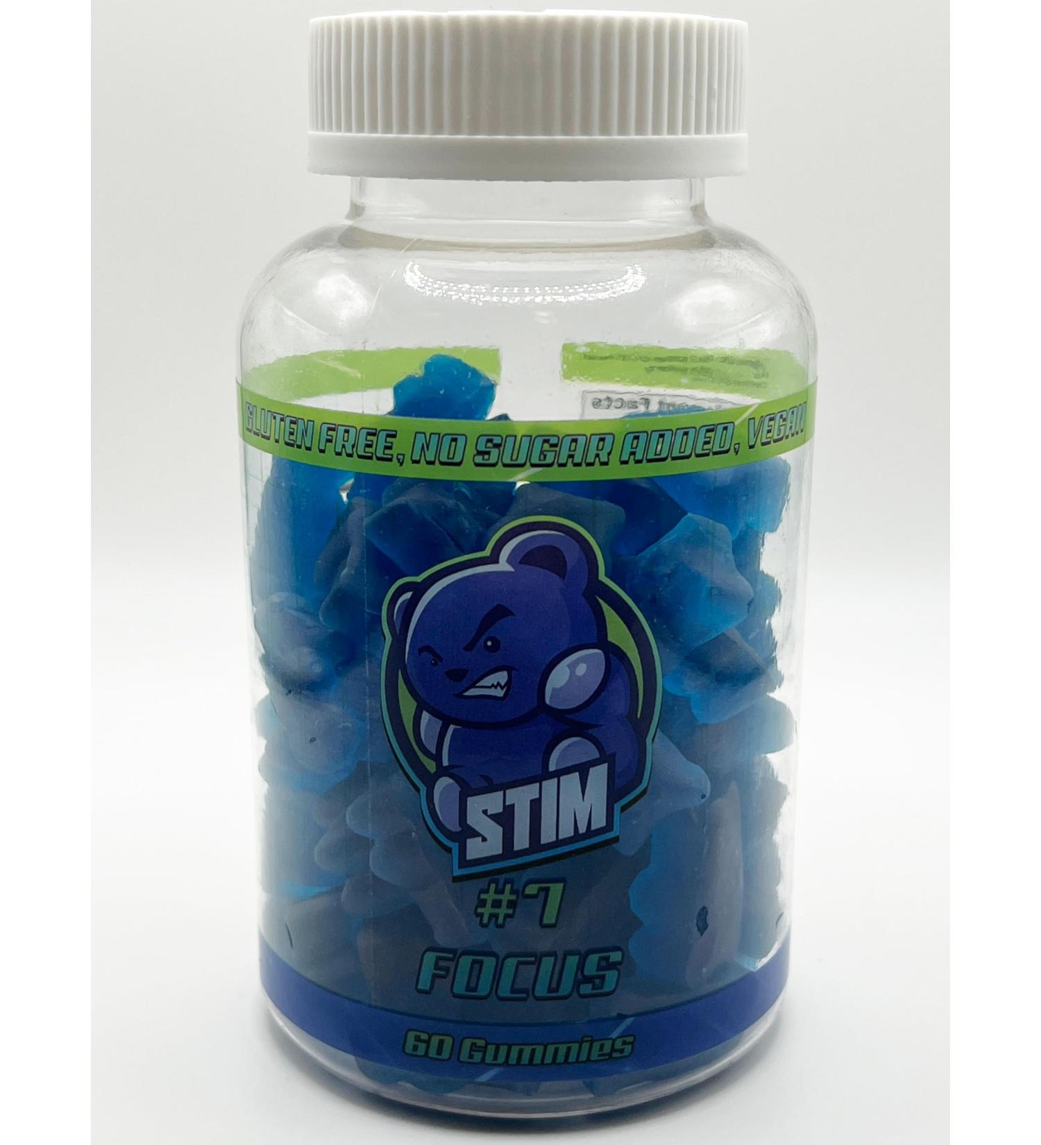 STIM #7: Focus - Energy Gummies for Enhanced Concentration & Vitality | International Shipping Available - Buy Online on GoSupps.com