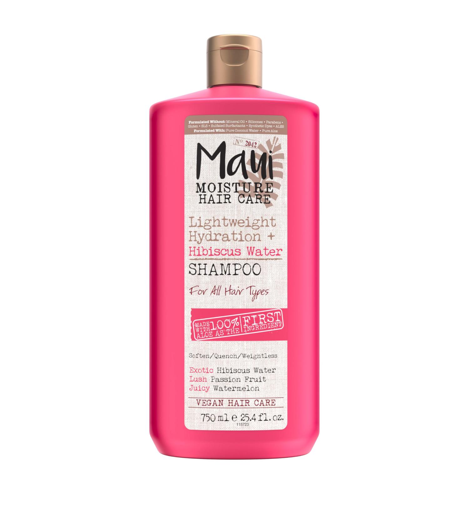 Maui Moisture Lightweight Hydration Shampoo - Hibiscus Water for Curly & Wavy Hair | Vegan Sulfate-Free 25.4 fl. oz - Buy Online on GoSupps.com