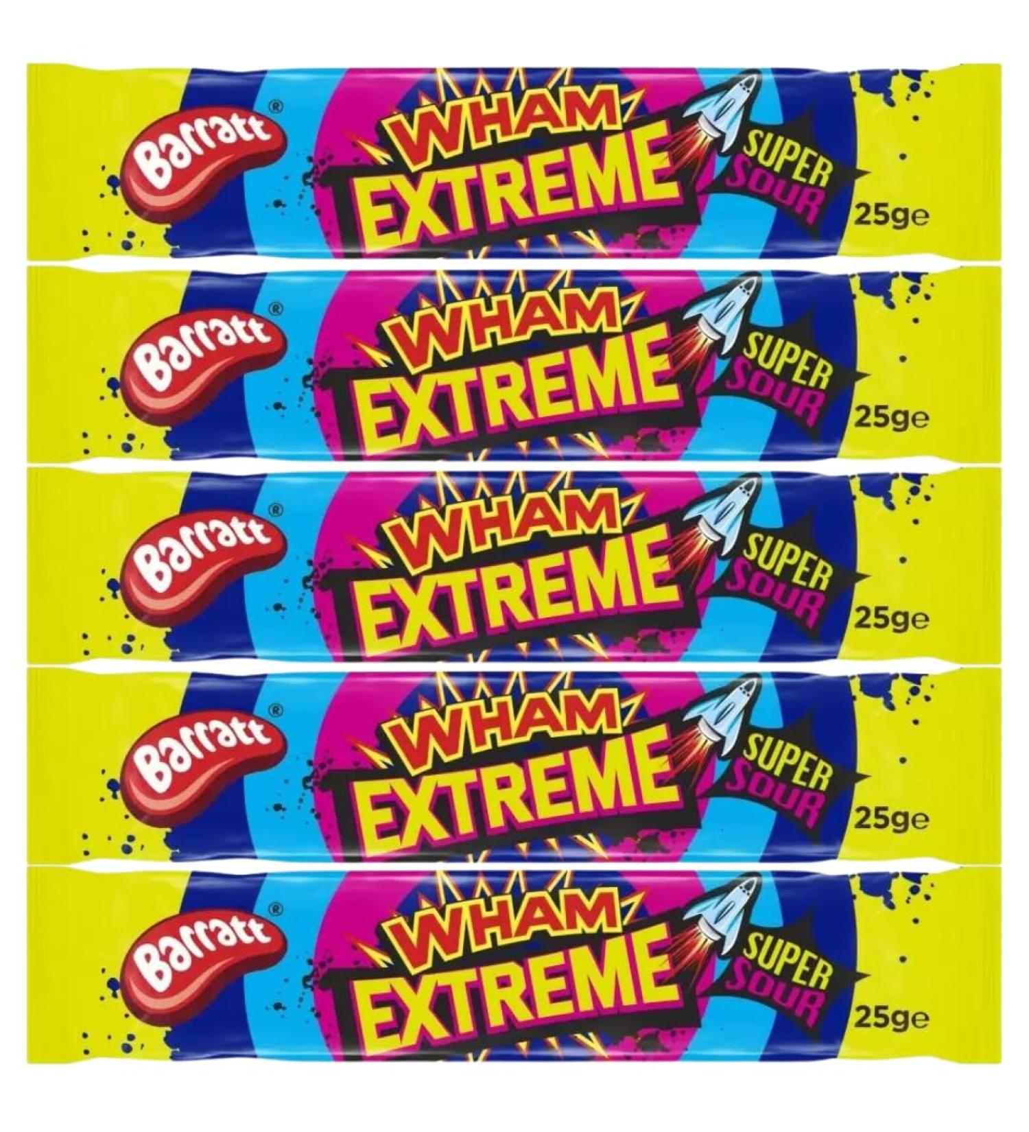 Chew Bars Bundle With Barratt Wham Extreme Bar 25g (5 Pack)