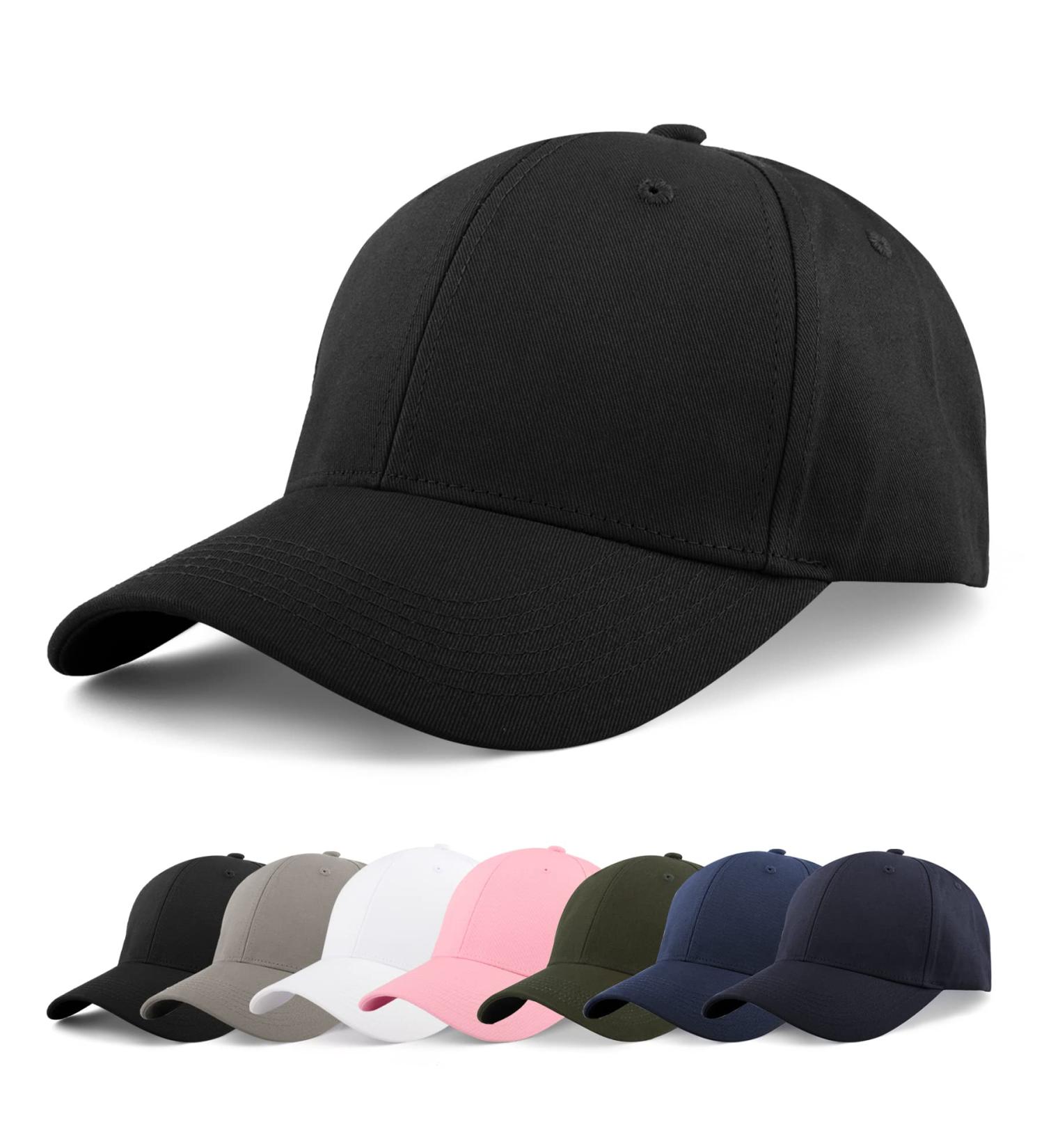 Shop Momoshe Adjustable Baseball Cap for Men & Women | Cotton Outdoor Running Cap - Black (SM/L-XL) - Buy Online on GoSupps.com