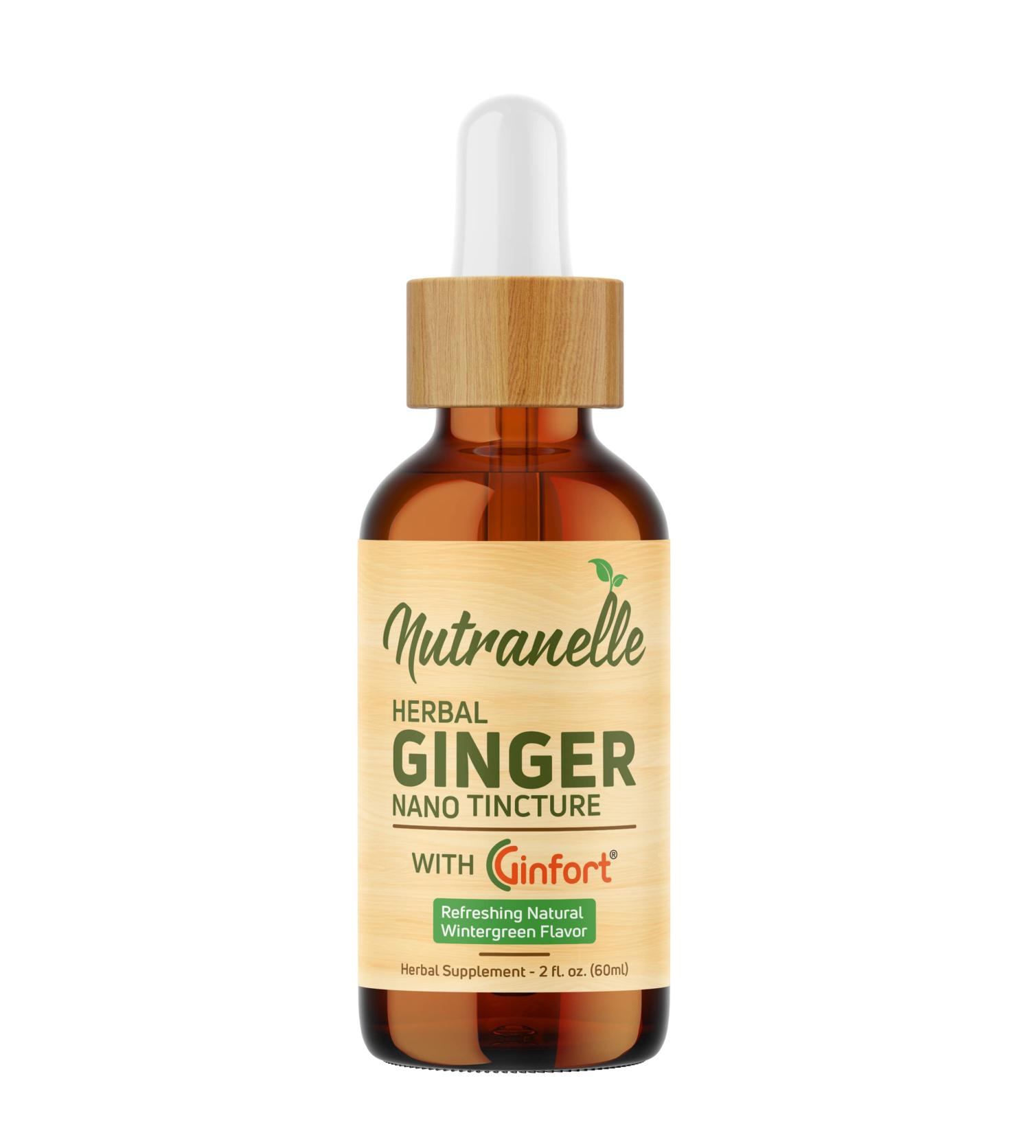 Nutranelle Herbal Nausea Nano Tincture with Ginfort - Upset Stomach Relief Supplement - 2 fl oz - Buy Online on GoSupps.com