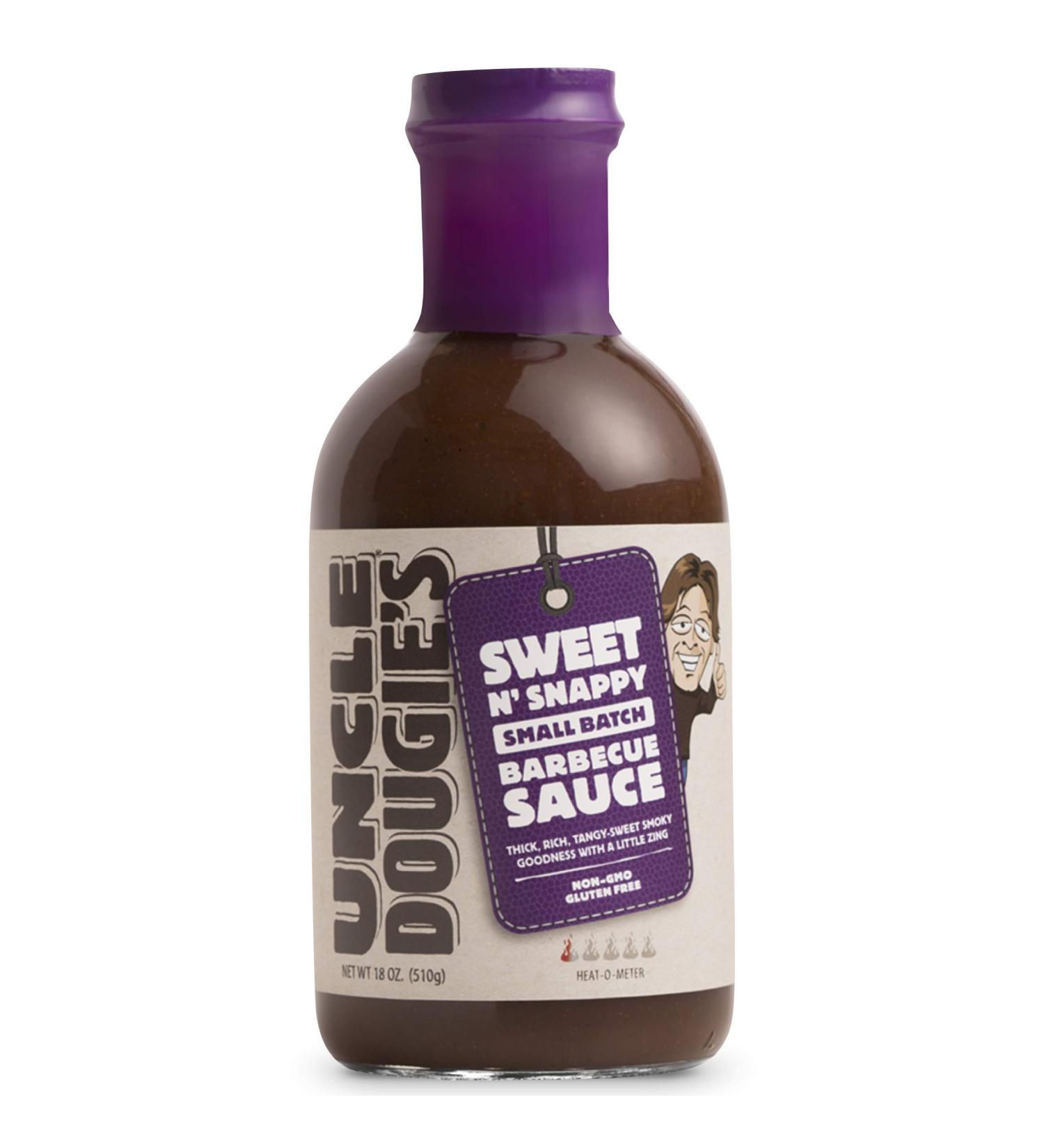 Uncle Dougie's Sweet N Snappy BBQ Sauce - 4 Pack | Premium BBQ Flavor - Buy Online on GoSupps.com