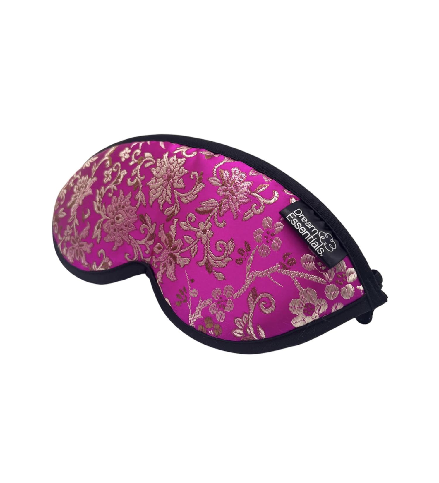 Buy Dreamland Premium Sleep Mask - Handmade in the USA Breathable Cotton Adjustable Strap Perfect for Travel & Meditation - Pink Brocade - Buy Online on GoSupps.com