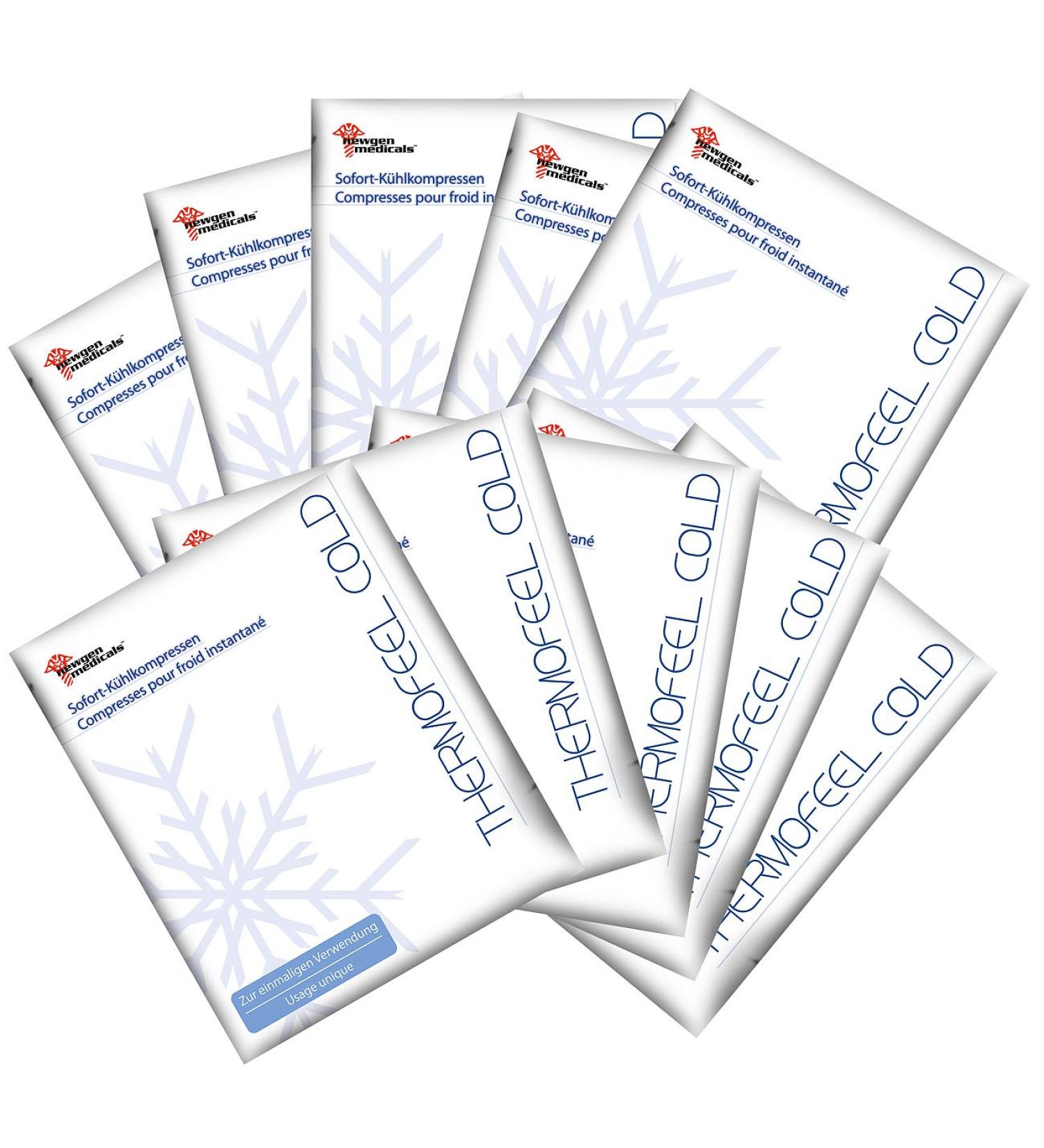 NewGen Medicals Cooling Pack - Instant Compresses for Fast Relief | Value Pack of 10 Cooling Pads - Ideal for Injuries & Pain Relief - Buy Online on GoSupps.com