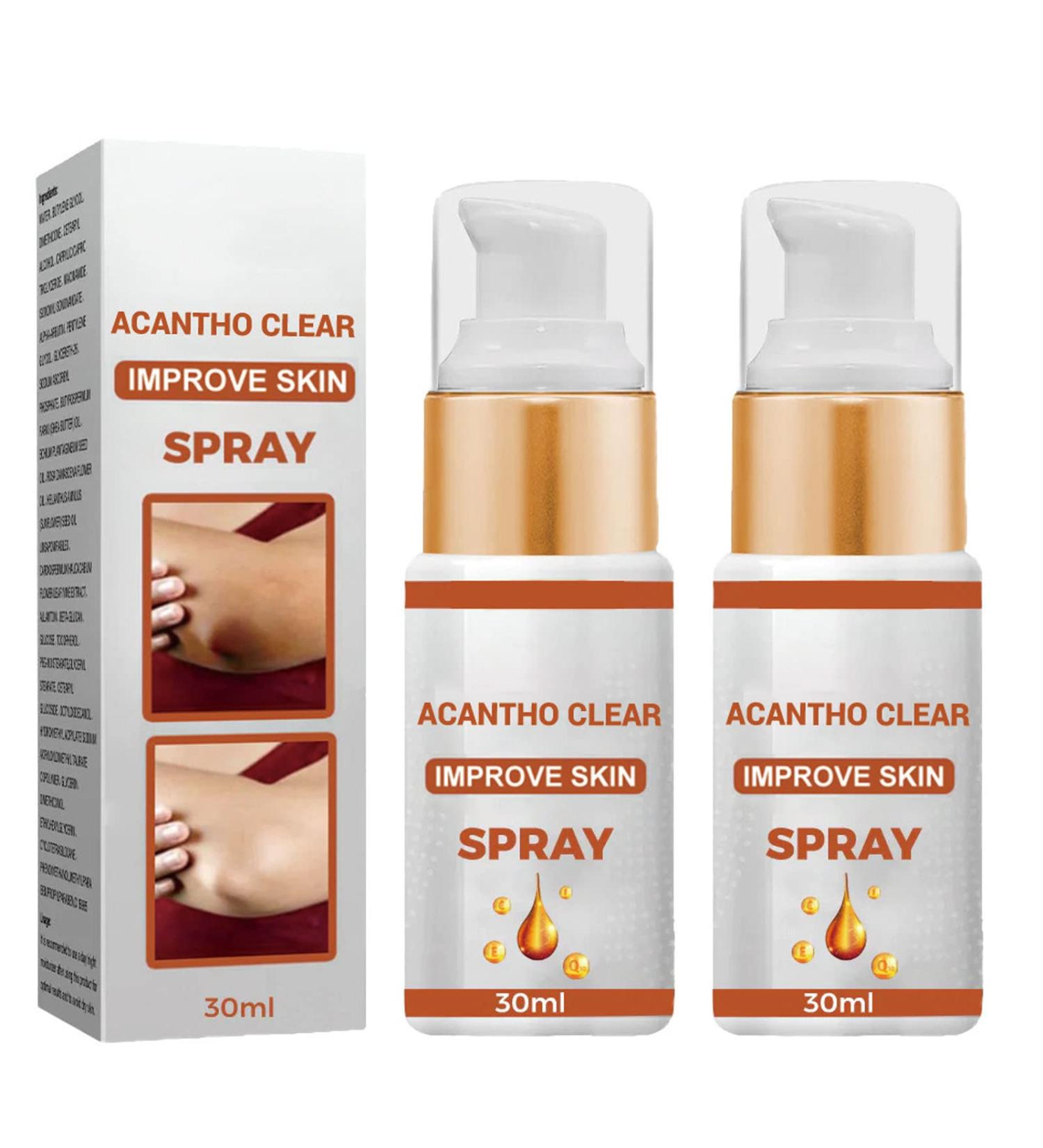 GFOUK Acanthoclear Therapy Spray & Oil Dark Spot Corrector Set (2 PCS) | Acanthosis Nigricans Treatment - Buy Online on GoSupps.com