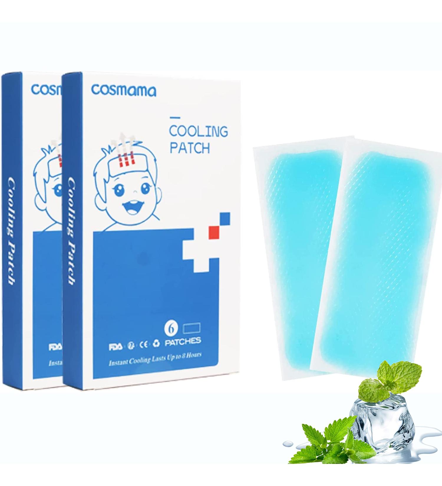 COSMAMA Cooling Patch - 12 Pack Skin-Friendly Fever Reducer for Adults & Kids - Buy Online on GoSupps.com