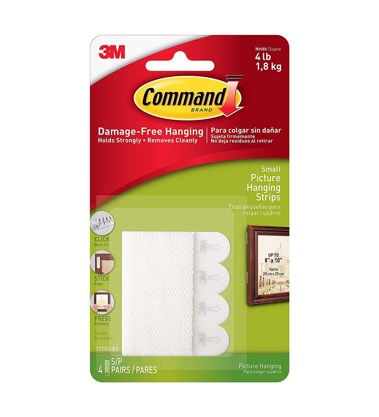 Command Strips 17202 Small Command  Adhesive Removable Interlocking Fasteners - Buy Online on GoSupps.com