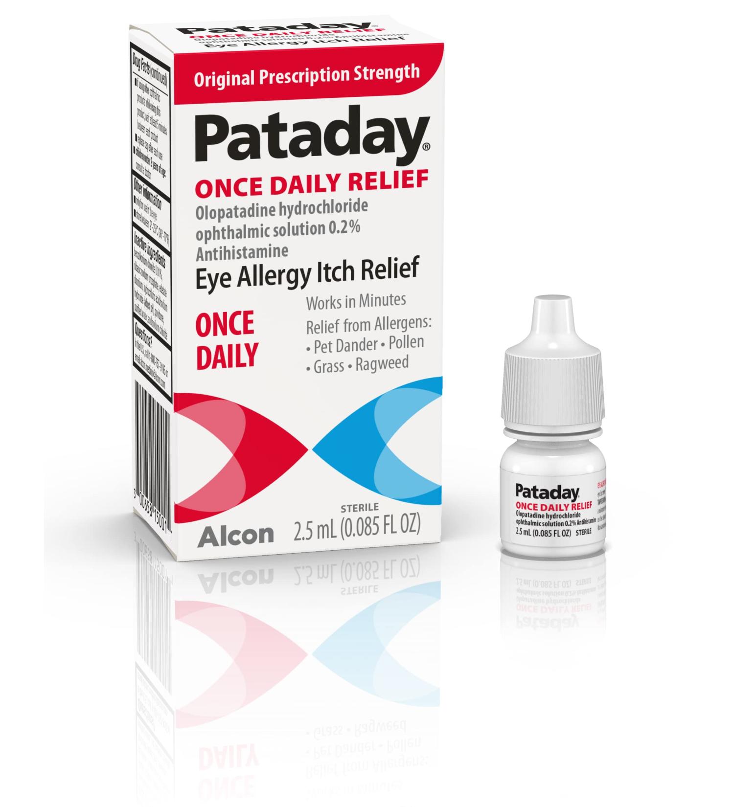 Pataday Once Daily Relief Allergy Eye Drops by Alcon - 2.5ml for Allergy Itch Relief - Buy Online on GoSupps.com