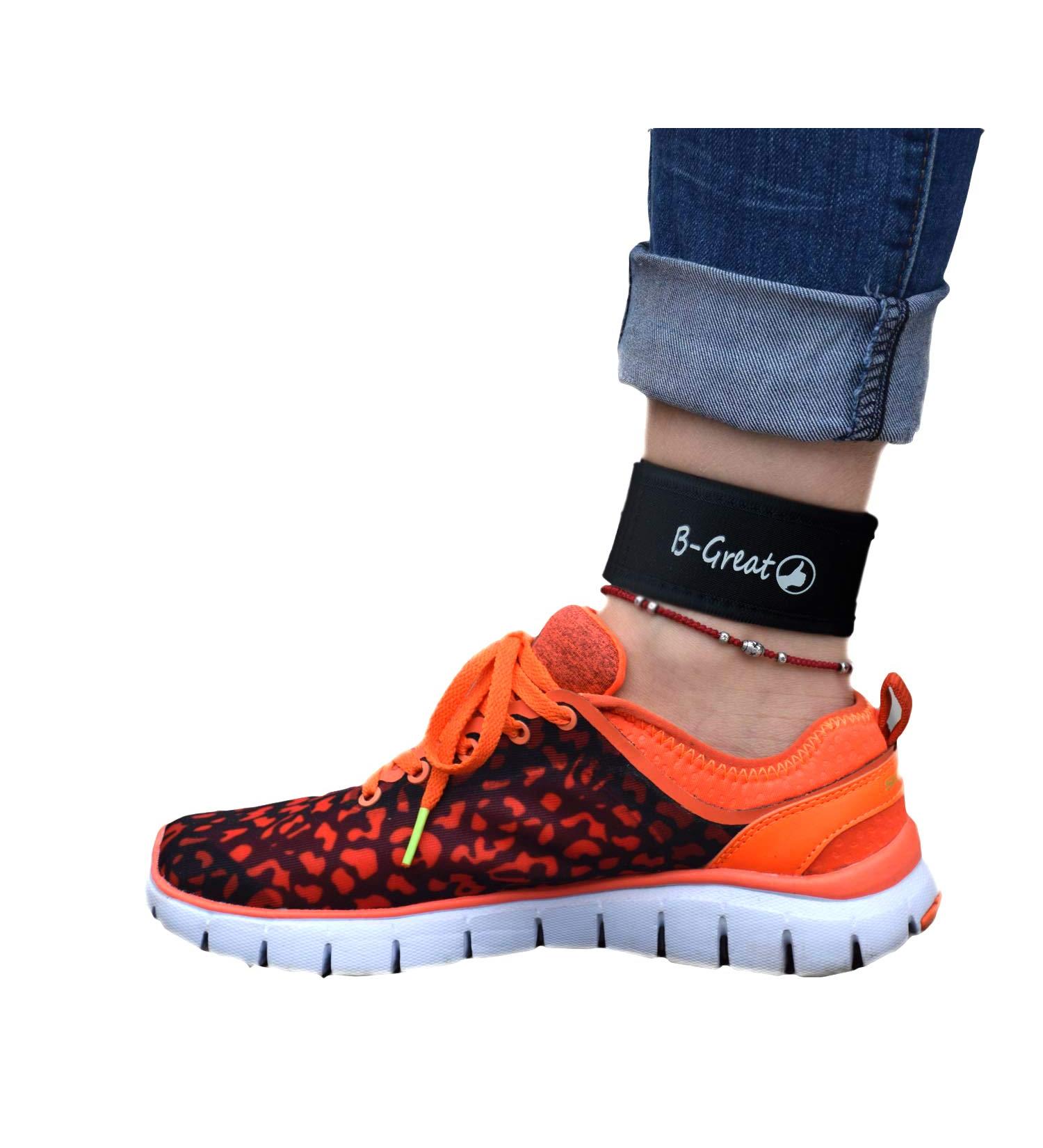 B-Great Medium Black Ankle Band for Fitbit/Garmin Fitness Trackers - Fits 7 1/2 to 10 1/2 in. Ankles - Buy Online on GoSupps.com