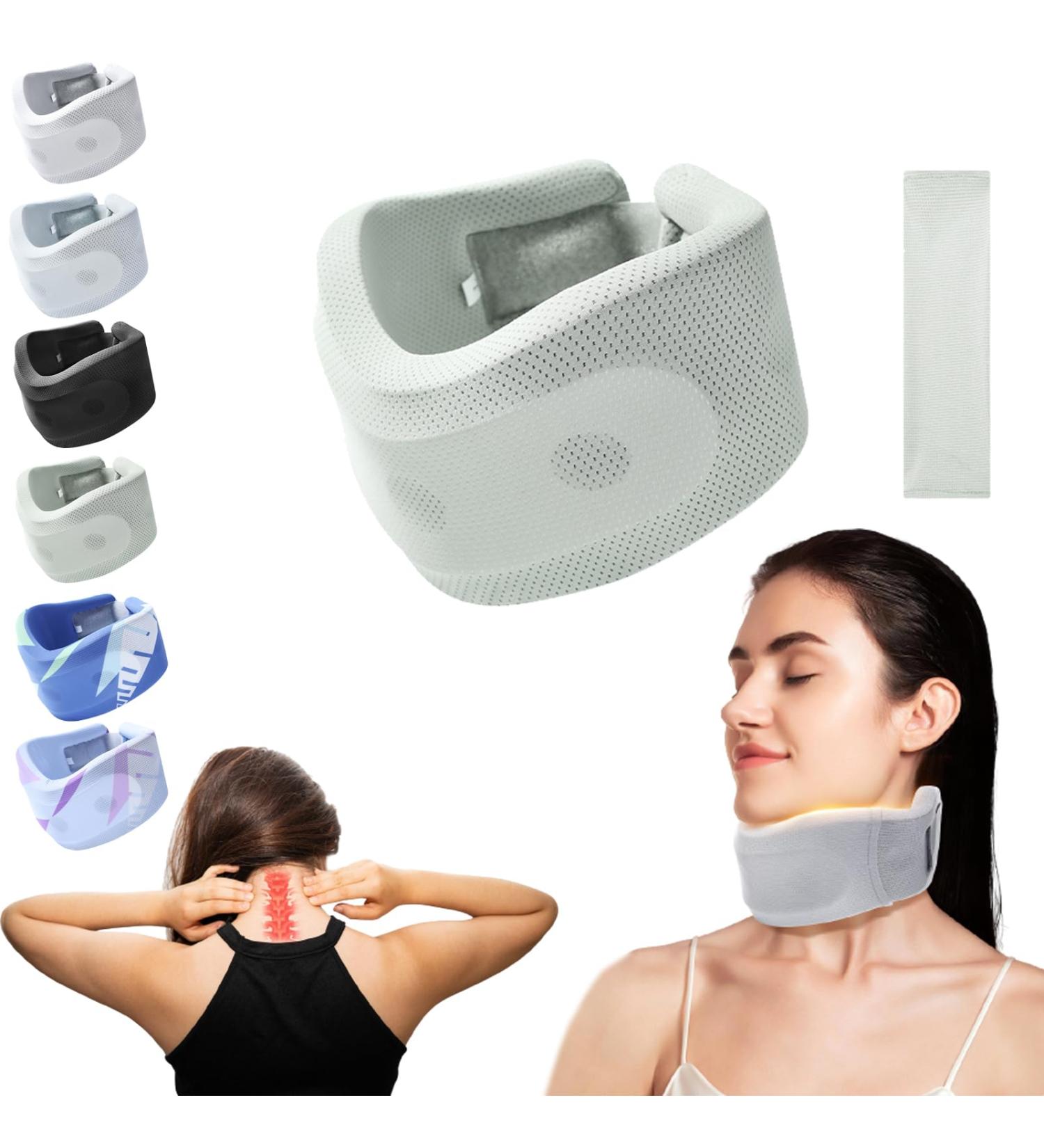 Painkil Neck Brace Soft Cervical Collar Neck Brace for Neck Pain and Support Neck Brace for Sleeping Neck Traction Device Neck Brace for Neck Pain and Support for Women (Green) - Buy Online on GoSupps.com