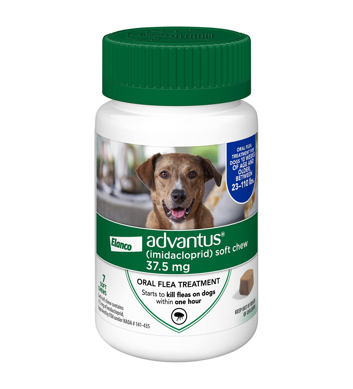 Advantus Flea Chewable Treatment for Large Dogs 23-110 lbs (7-Count) | Imidacloprid Flea Control - Buy Online on GoSupps.com