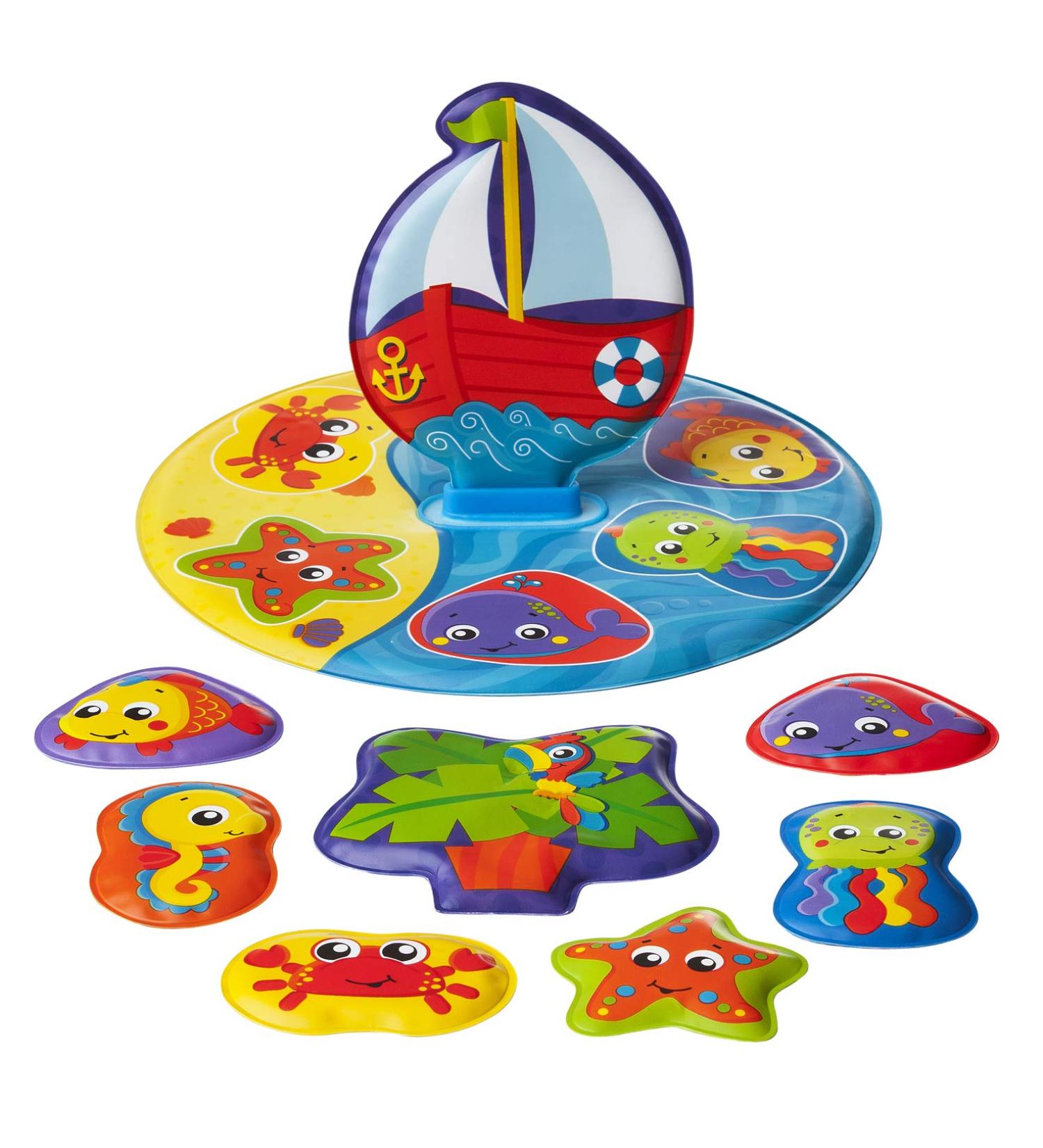 Playgro 9-Part Floating Bath Puzzle for Kids | Colorful Animal Motifs | BPA-Free | Ages 6 Months+ | 25x25 cm - Buy Online on GoSupps.com