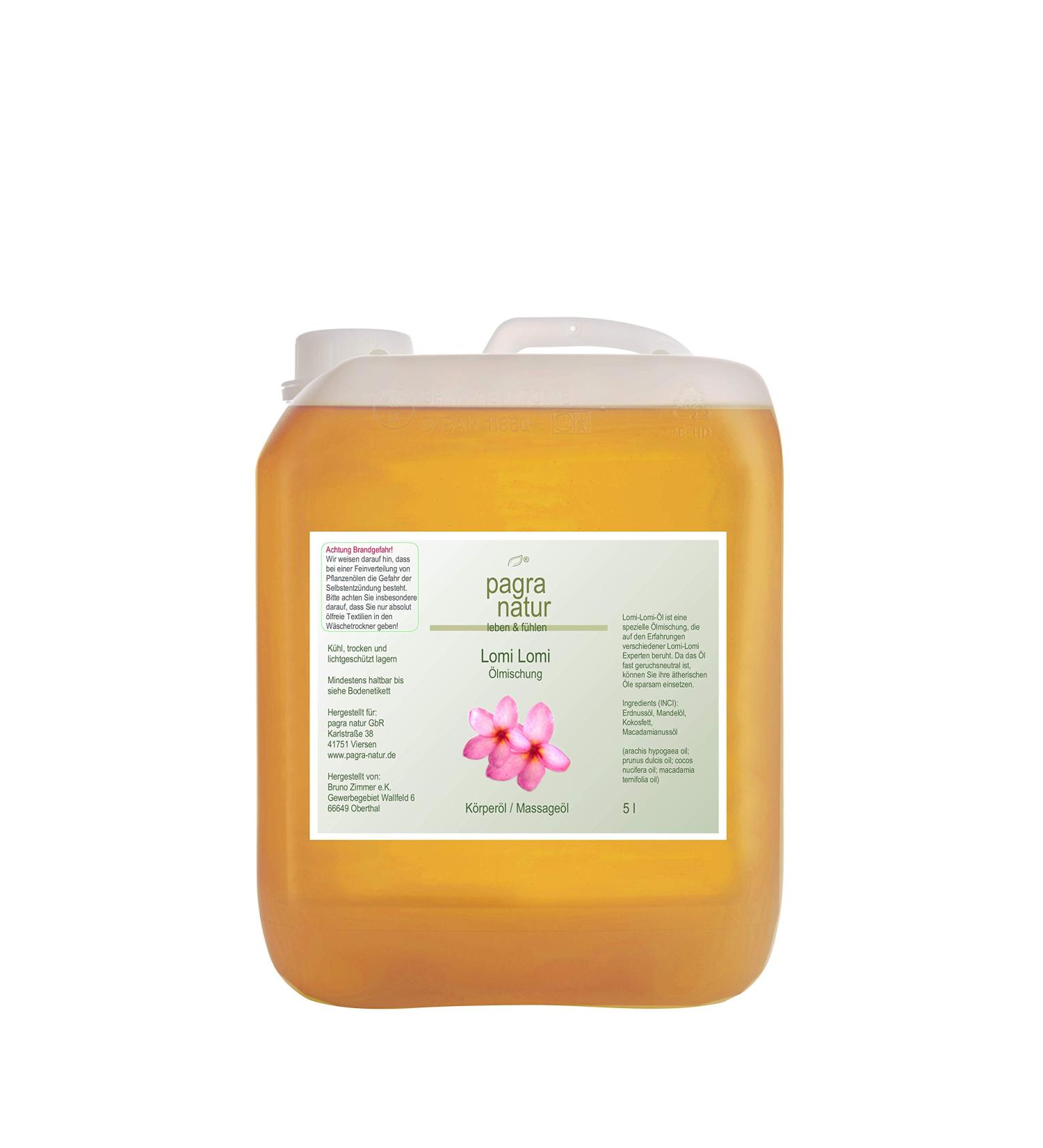 Pagra Natur Lomi Lomi Massage Oil - 5L Canister | Premium International Shipping | Relaxation & Therapy - Buy Online on GoSupps.com