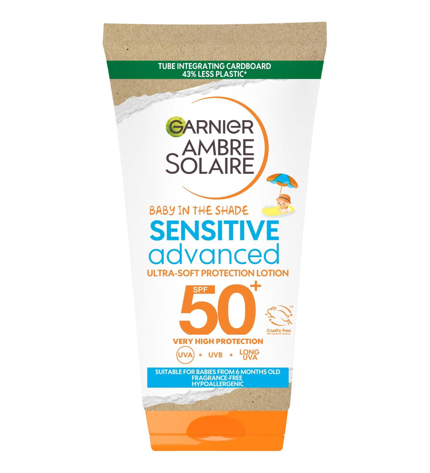 Garnier Ambre Solaire Baby in the Shade Ultra-Soft Sun Cream SPF50 50ml Travel friendly