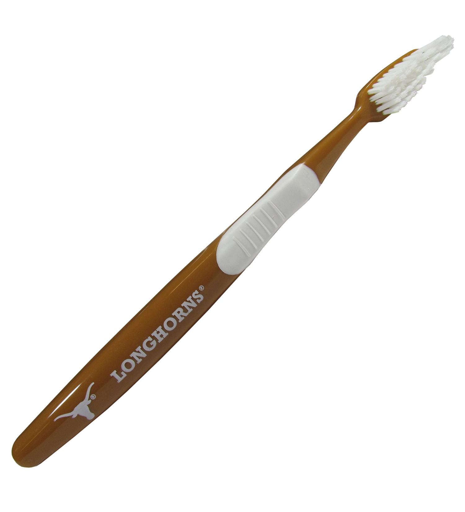 Siskiyou Sports NCAA Texas Longhorns Adult Toothbrush Texas Longhorns 1 Count (Pack of 1) Orange