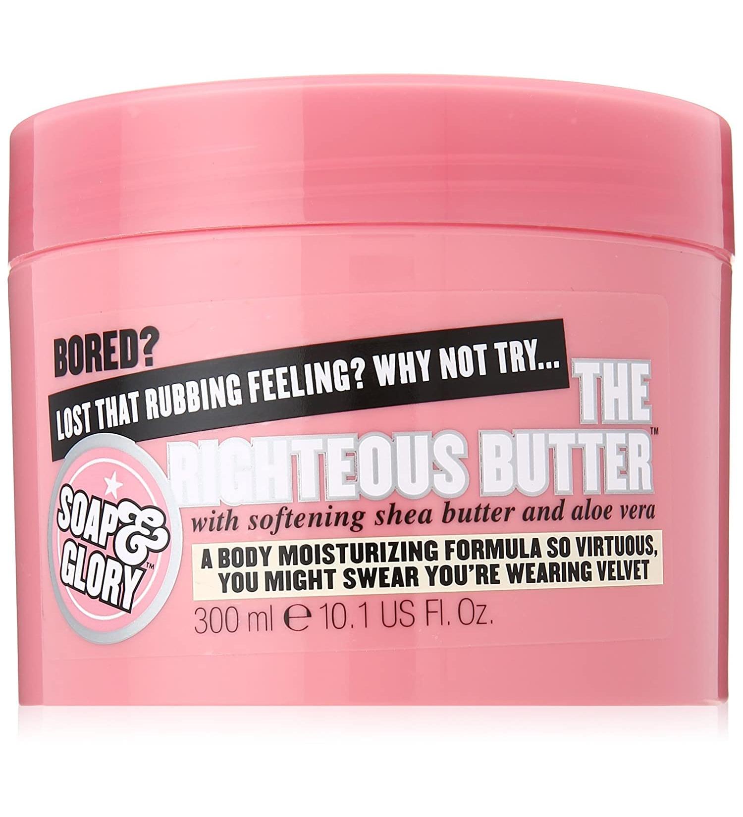 Buy Soap And Glory The Righteous Butter Body 300ml - Luxury Shea Butter Cream for Hydrated Skin | International Shipping Available - Buy Online on GoSupps.com