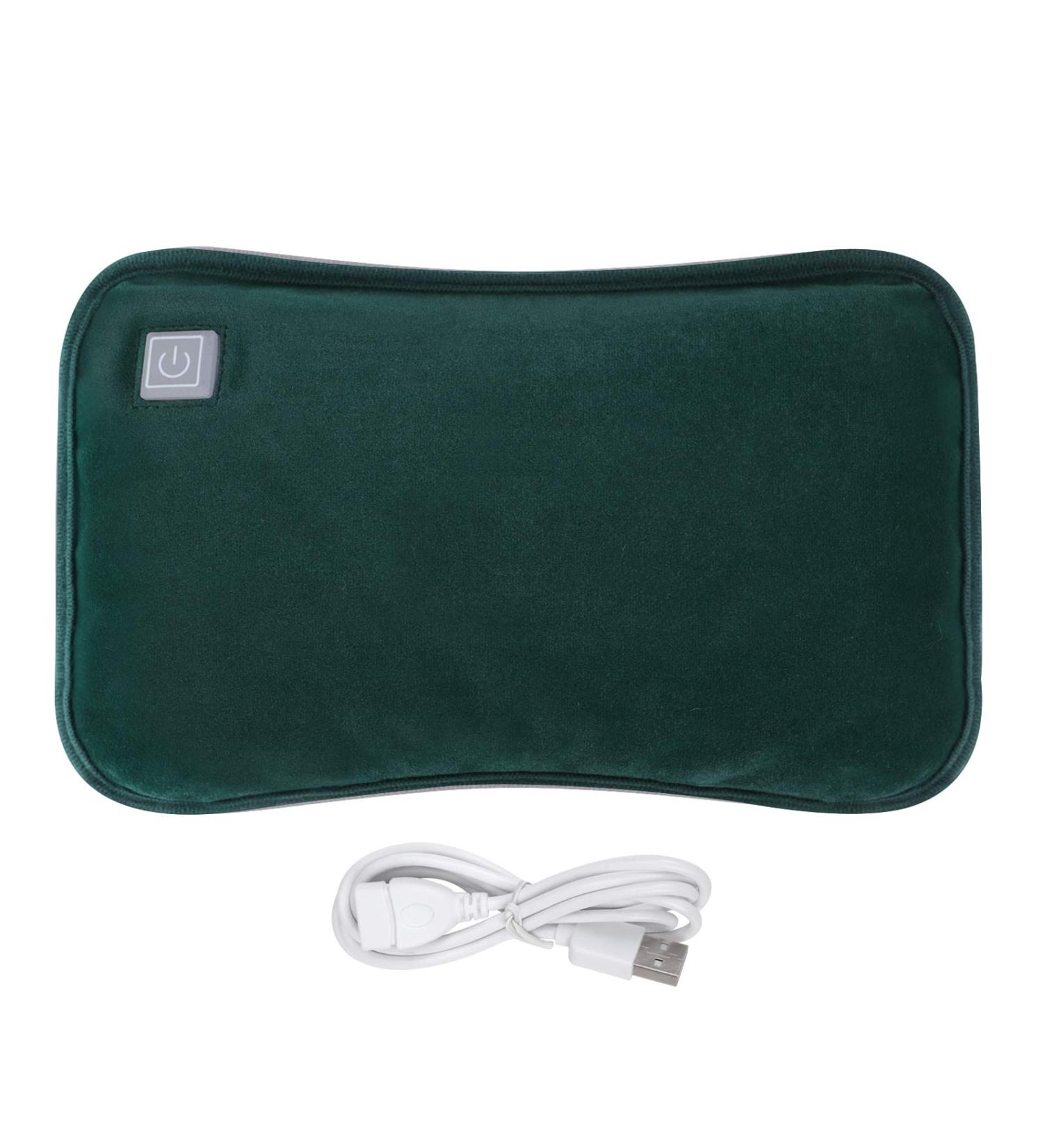 Cartoon Electric Hot Water Bottle for Hand and Foot Warmth | Portable Heating Pad for Pain Relief and Relaxation - Green - Buy Online on GoSupps.com