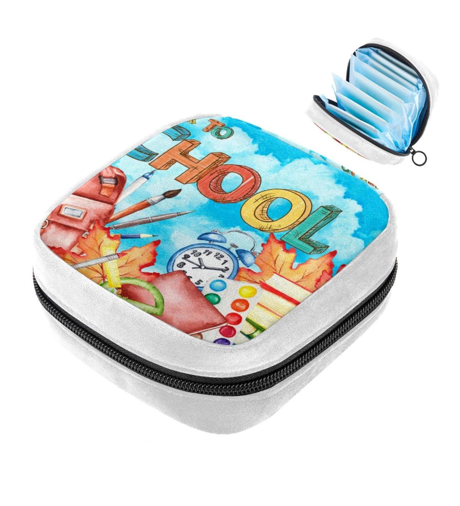 Autumn Colorful Sanitary Napkin Storage Bag | Period Tampon Makeup Pad Pouch 1304 - Buy Online on GoSupps.com