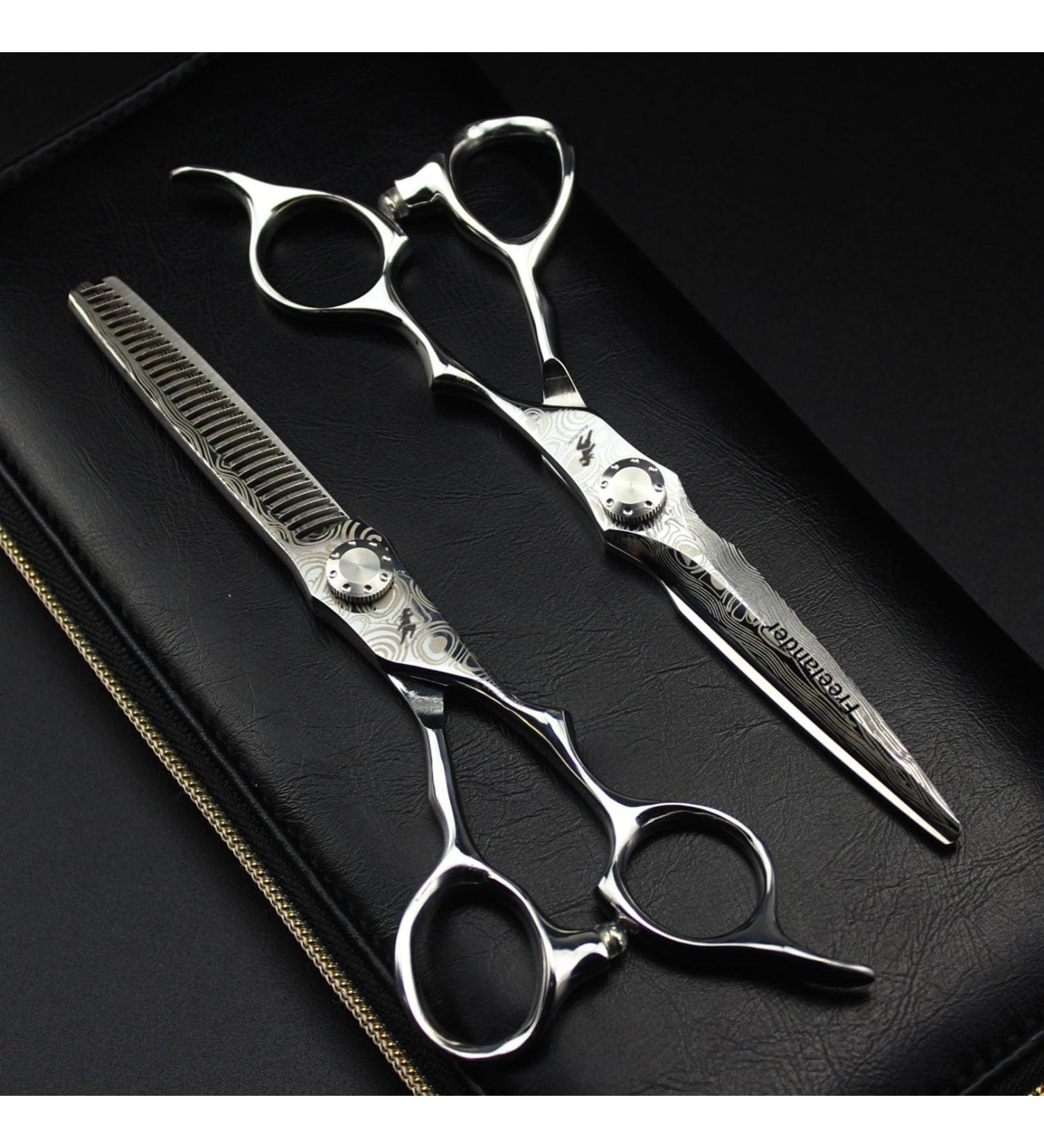 Hair Cutting Scissors 6.5 Inch Professional Stripe Scissor Hair Scissors Hair Cutting Barber Haircut Thinning Shears Hairdressing Scissors 2024 - Buy Online on GoSupps.com