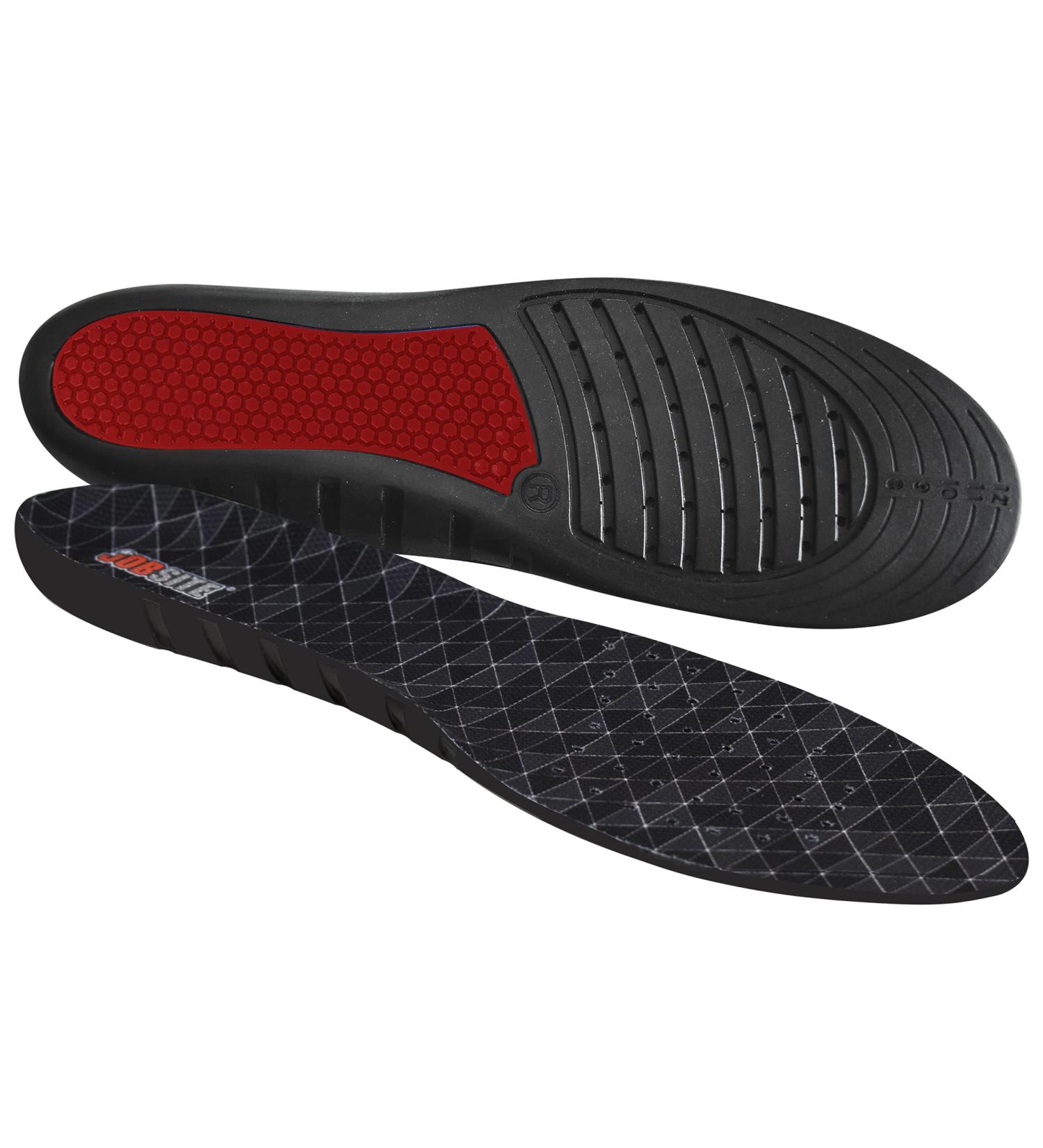 JOB SITE Therapeutic Massaging Gel Insoles for Women 6-11 | Comfort & Support Fight Fatigue Sweat & Odor | Trim to Fit Multicolor - Buy Online on GoSupps.com