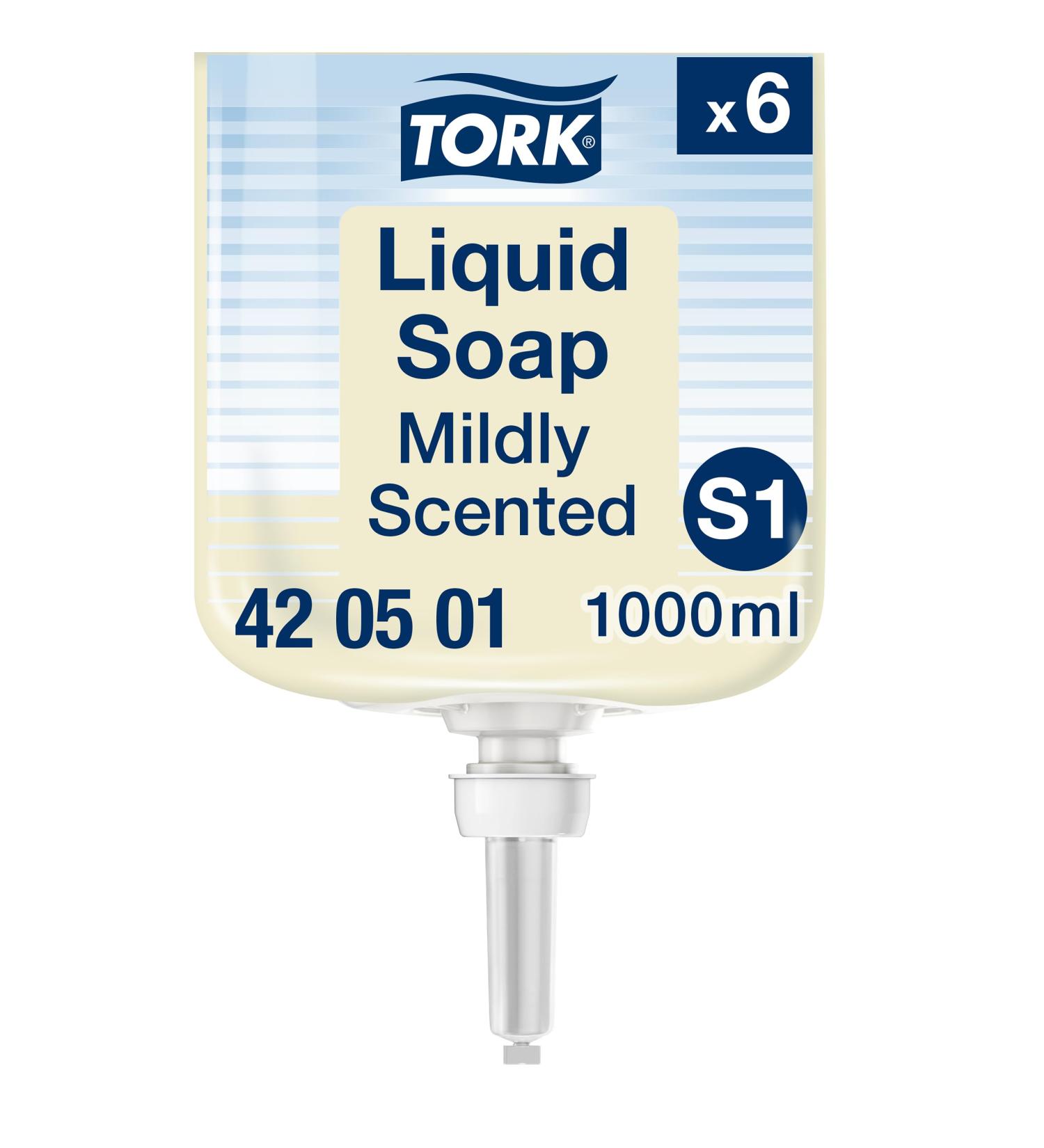 Buy Tork Mild Scented Hand Liquid Soap S1 - Fresh Scent 6 x 1000ml | International Shipping Available - Buy Online on GoSupps.com