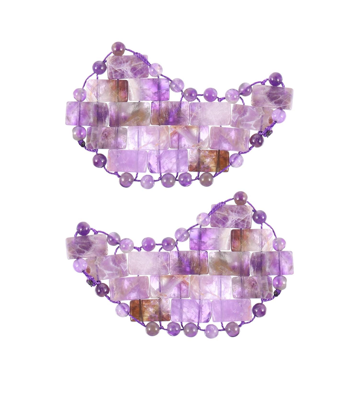 Minkissy 1 Pair Jade Eye Mask Natural Eyeshadow Cold Compress Eye Masks Rose Eye Masks Blindfold Eyeshades for Sleeping Amethyst Eye Masks Supplies Purple Patch Travel - Buy Online on GoSupps.com