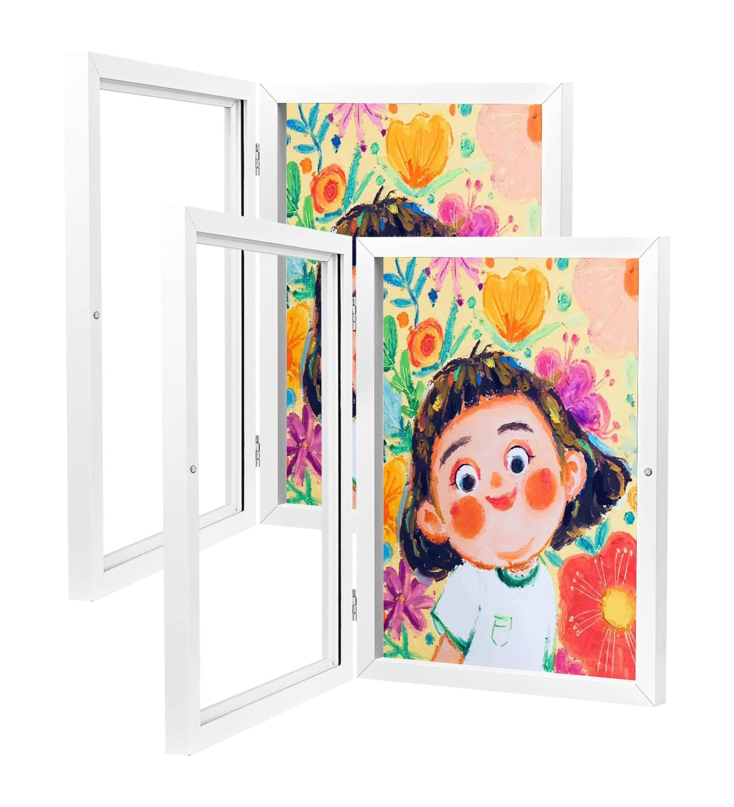 Hovin A4 Picture Frame Set for Children's Drawings - 2 White Art Frames for Creative Storage - Buy Online on GoSupps.com