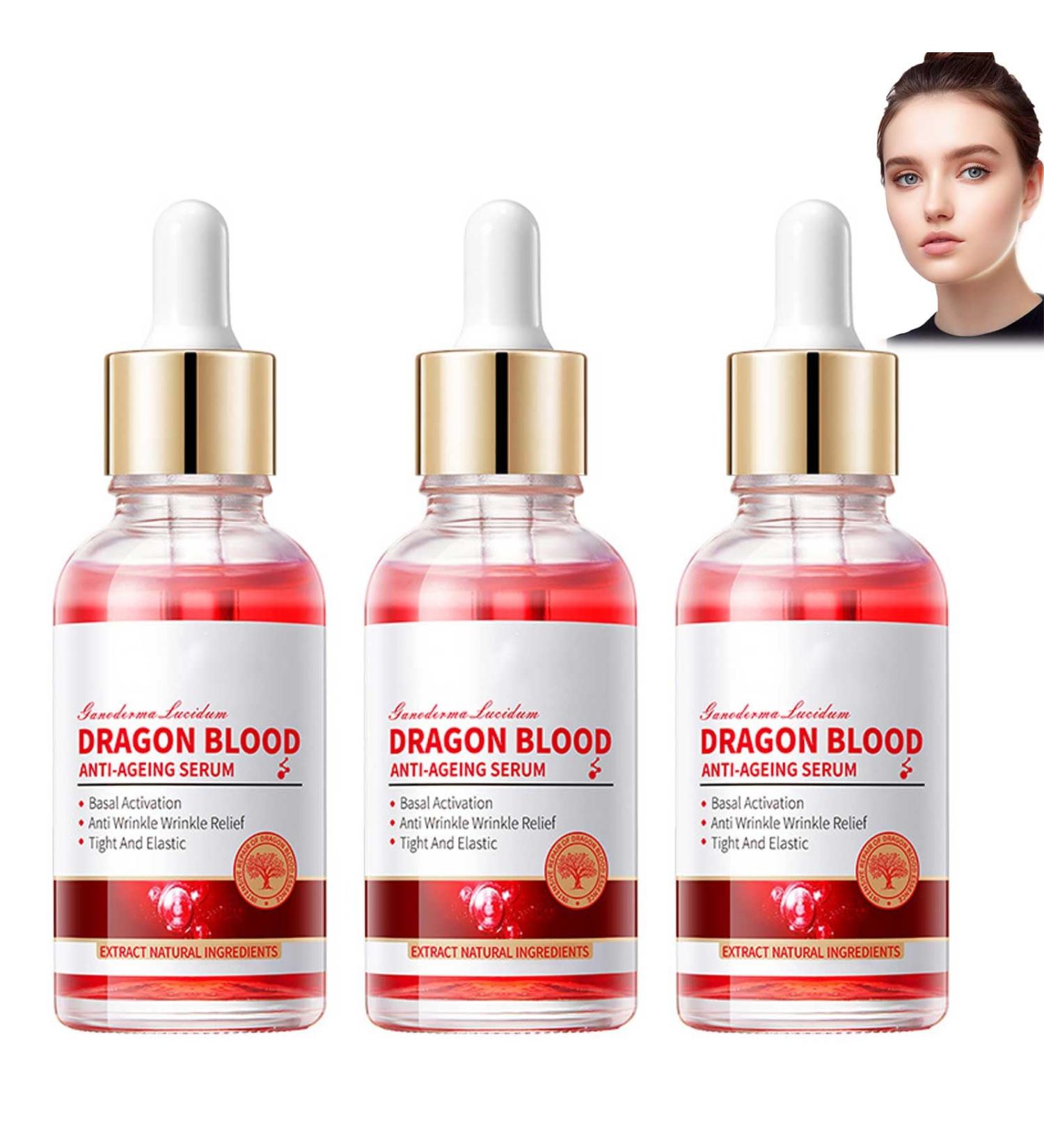 Generic 2024 New Dragons Blood Serum Dragons Blood Facial Serum Naturals Dragons Blood Serum Retinol Placenta Dragon Blood Cream Face Moisturizer Serum Anti Wrinkle Serum for Women (3pcs) - Buy Online on GoSupps.com