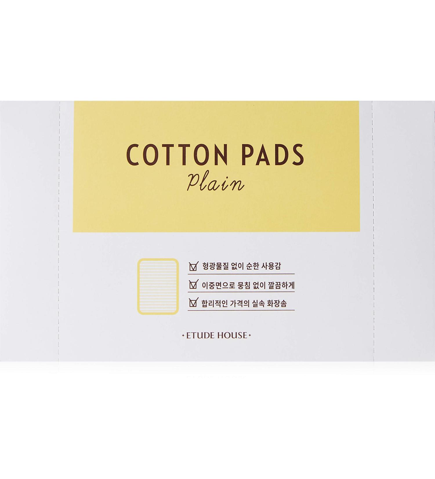 ETUDE HOUSE Plain Cotton Pads - 80 EA | Premium Quality Ideal for Skincare & Makeup Removal | International Shipping Available - Buy Online on GoSupps.com