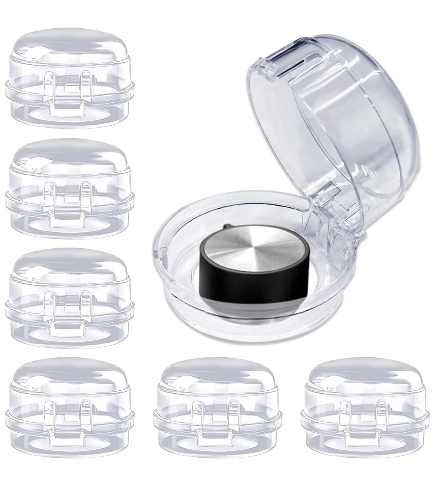 6 Pieces Transparent White Gas Stove Button Covers - Child Safety & Oven Lock Protection - Buy Online on GoSupps.com