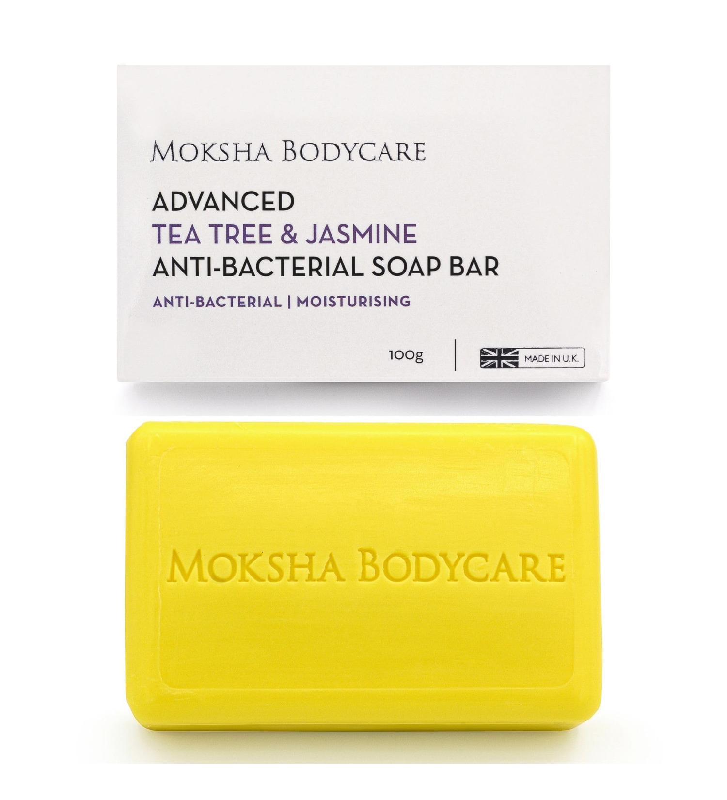 Tea Tree Soap Bar with Jasmine - Made In U.K Brightening Soap Bar for Spots Blackheads Pimples Blemishes | Moisturising Soap for Women| Paraben and Cruelty FREE- 100g - Buy Online on GoSupps.com
