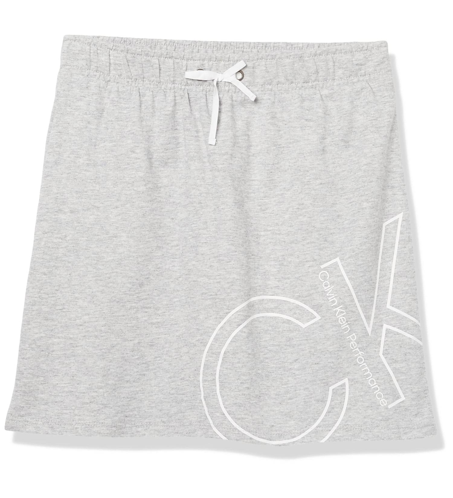 Calvin Klein Girls' Performance Sport Skooter Skirt - Grey Outline - Size 8-10 - Buy Online on GoSupps.com