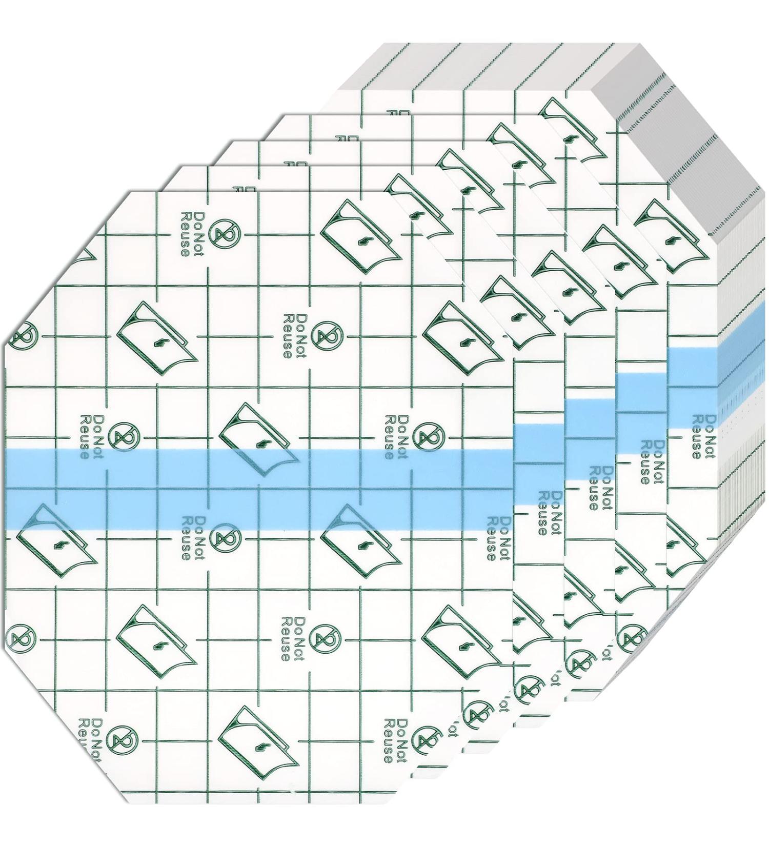 60 Transparent Stretch Waterproof Adhesive Bandages - 4 x 4.7 Inches - Shower & Swim Safe Wound Protection - Buy Online on GoSupps.com