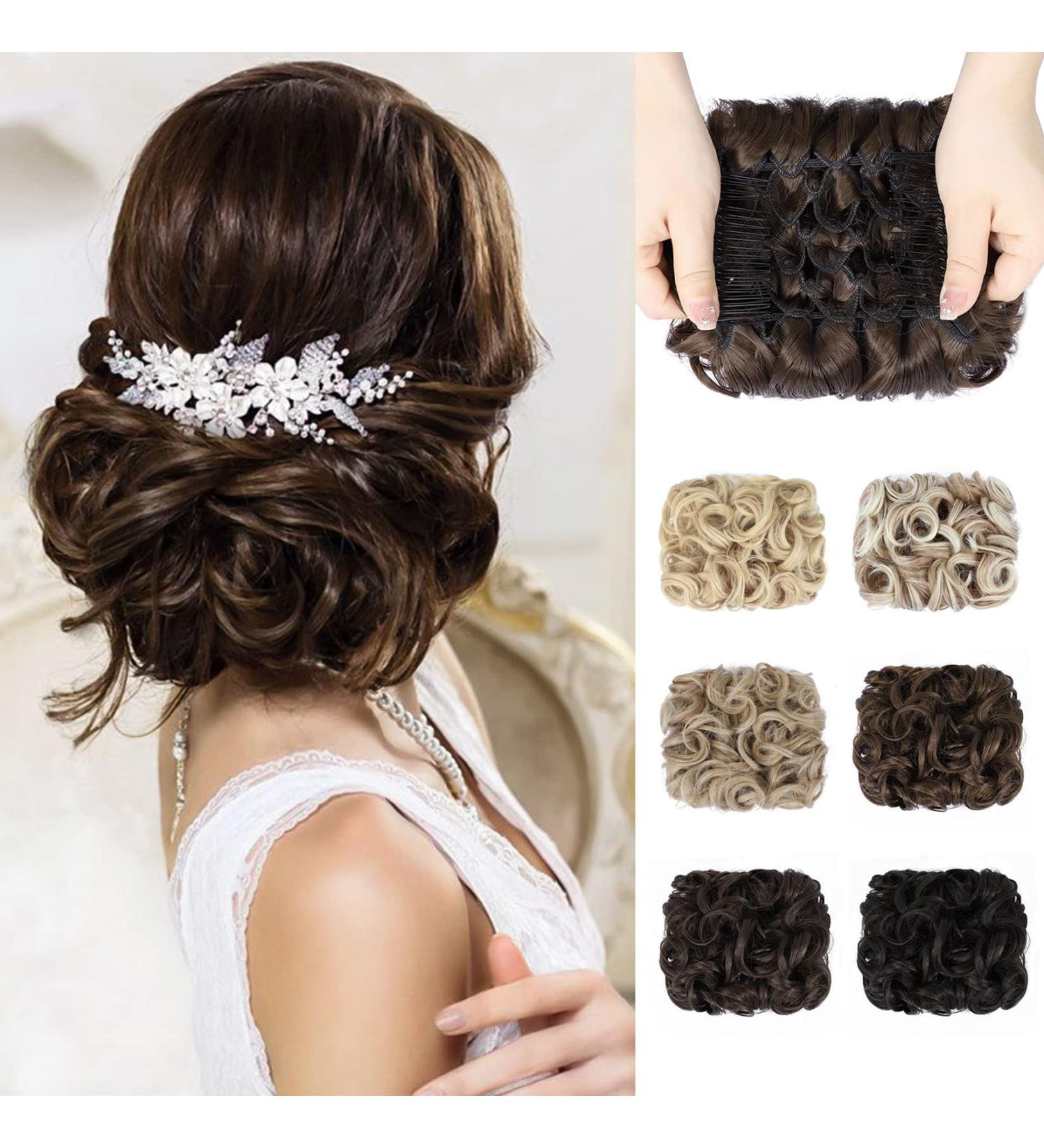 HANYUDIE Brown Messy Bun Chignon Scrunchie Hairpiece for Women - Buy Online on GoSupps.com
