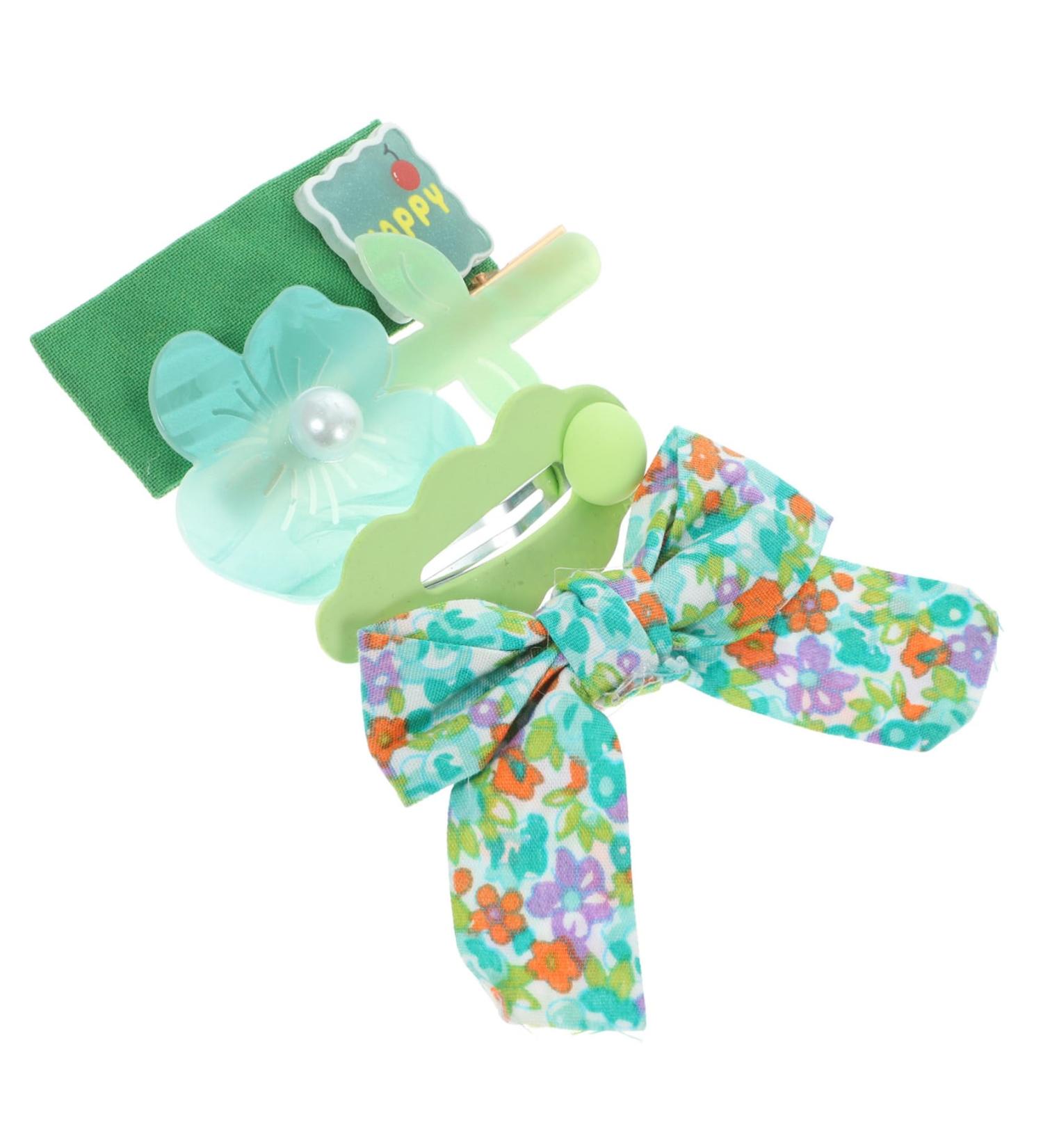 FAVOMOTO 5 Sets Hair Clip Hair Accessories Cute Hair Barrettes Bow Hair Clips Party Hair Clips Girls Suit Pearl Headpiece Clips for Hair Cartoon Hair Clip Little Girl Miss Alligator Clip - Buy Online on GoSupps.com