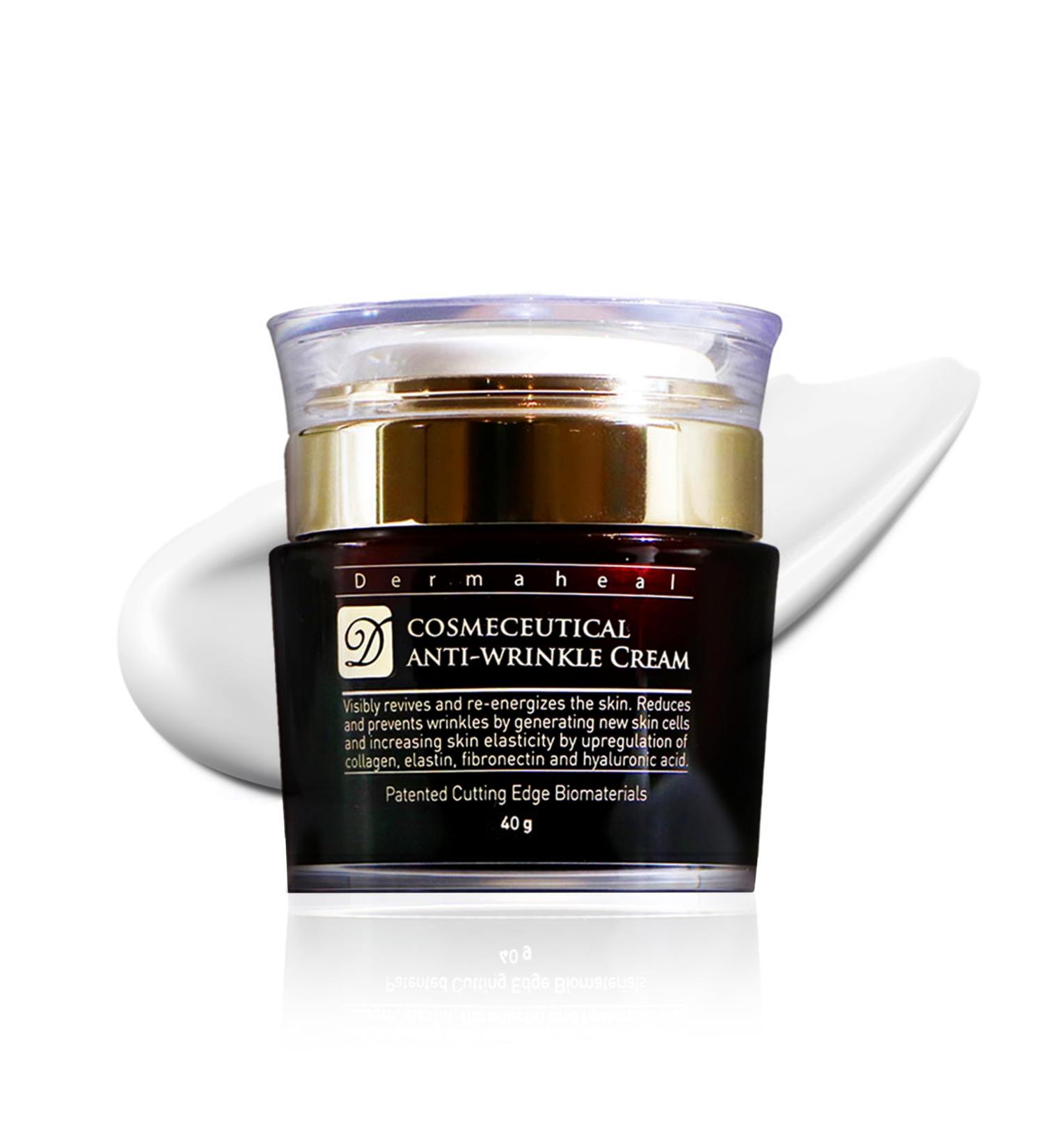 Dermaheal Anti-Wrinkle Cream Anti Aging Face Moisturizer Advanced Peptide Complex for Fine Lines Firming & Collagen Support Deep Hydration Day & Night Care for Mature Skin 1.41 oz - Buy Online on GoSupps.com