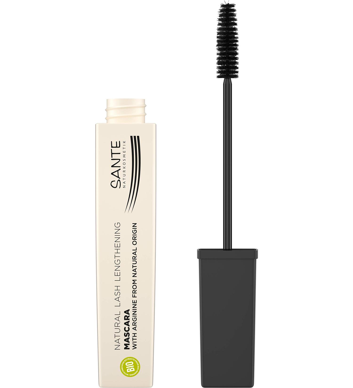 Buy Sante Natural Cosmetics Vegan Black Mascara 01 - Long & Defined Eyelashes 8ml - Buy Online on GoSupps.com