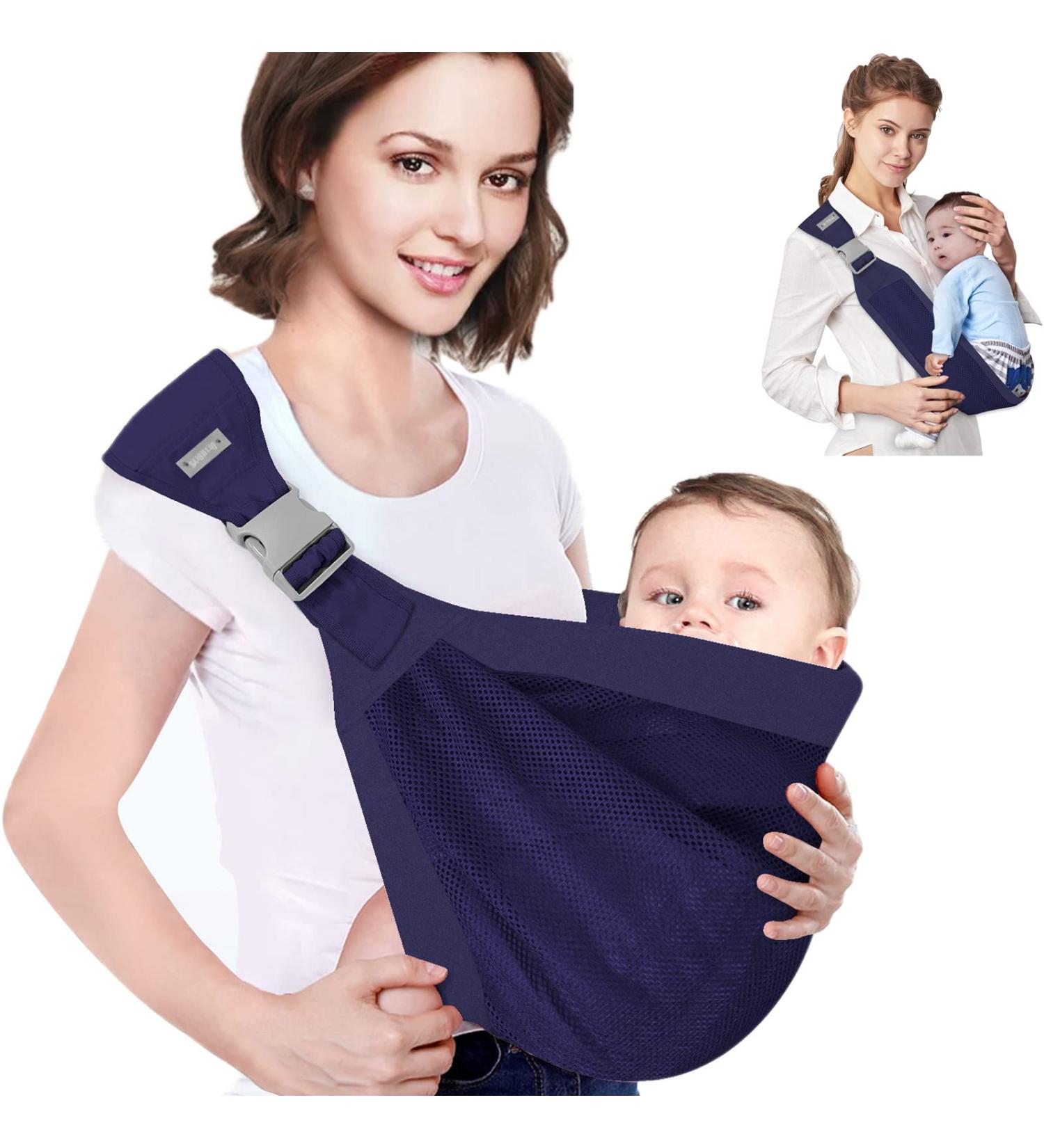 Adjustable Labor-Saving Baby Sling Carrier - Dark Blue | For Newborn to Toddler - Buy Online on GoSupps.com