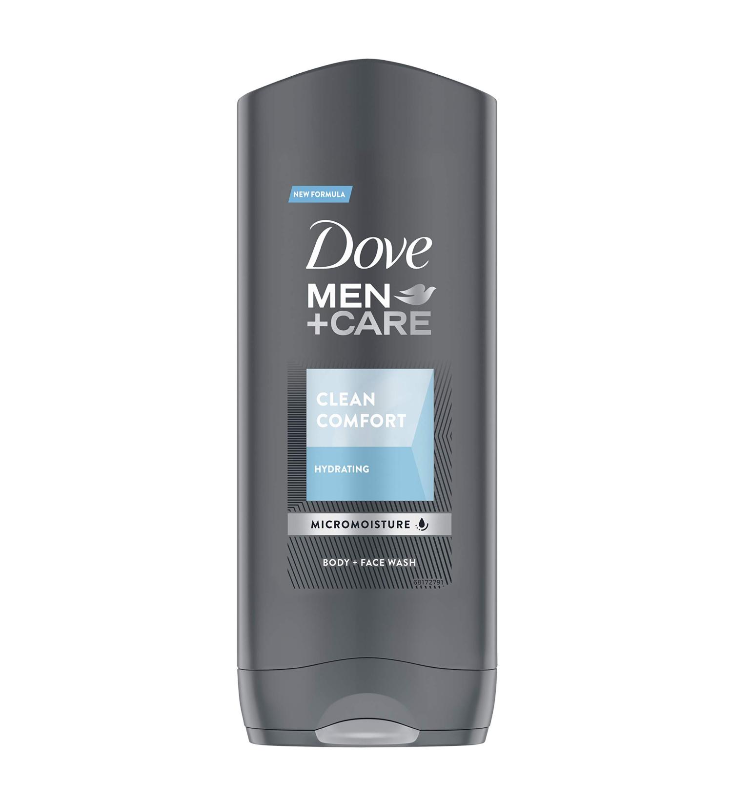 Dove Men+Care Clean Comfort Body Wash 400ml - Hydrating Shower Gel for Men - Buy Online on GoSupps.com