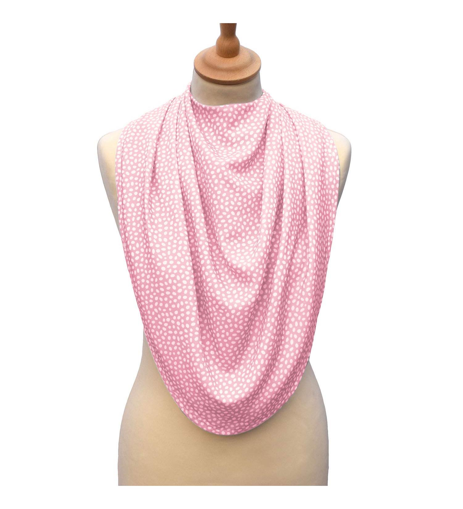 Care Designs Pashmina Scarf Adult Bib | Stylish Waterproof Clothing Protector | Reusable Elderly Bibs | Pink Dot Design - Buy Online on GoSupps.com