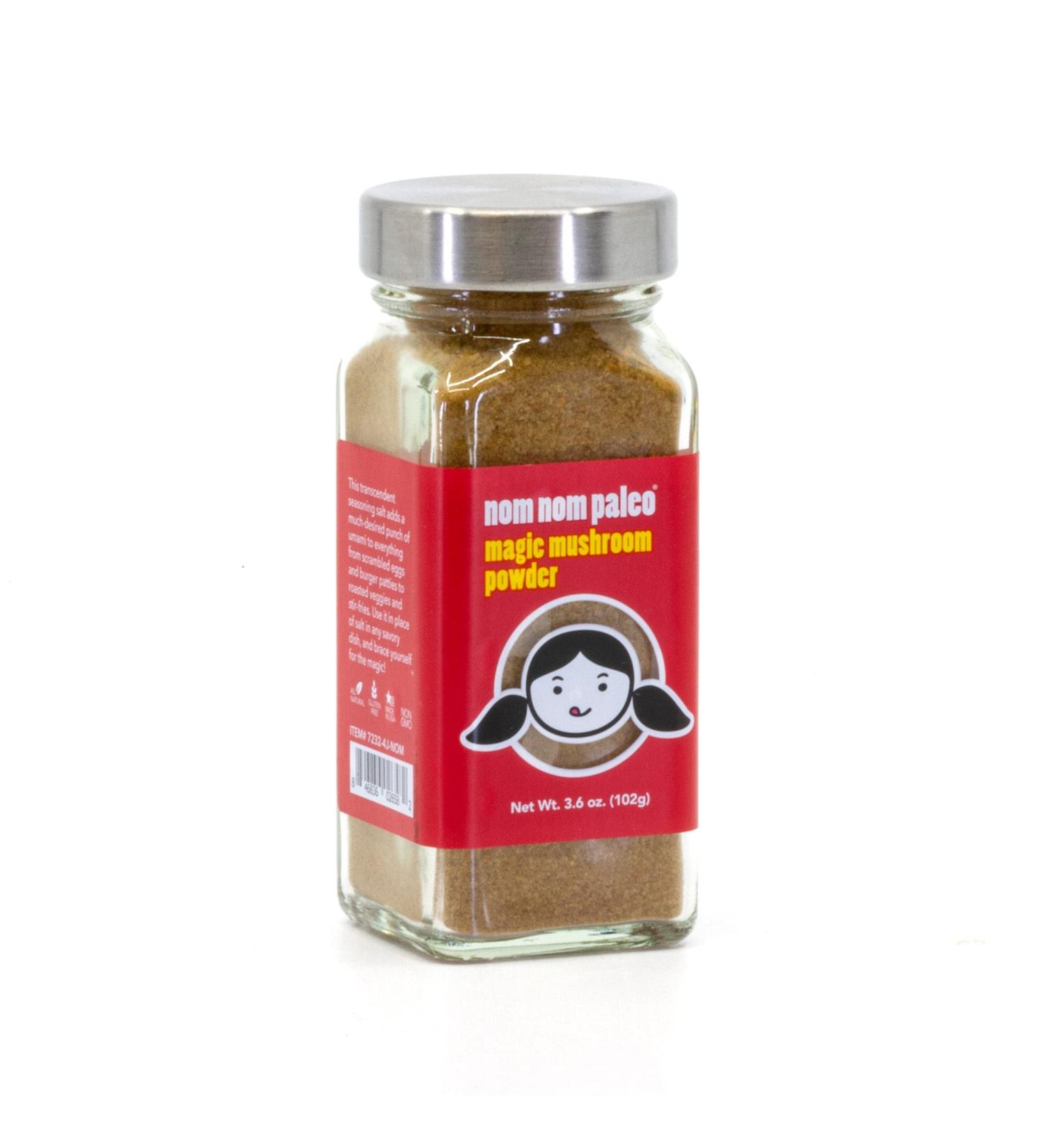 The Spice Lab Nom Nom Paleo Magic Mushroom Powder - 3.6 oz French Jar | Gluten Free Umami Seasoning | Dried Mushroom Powder for Cooking | All Purpose Kosher Non GMO Paleo Friendly - Buy Online on GoSupps.com