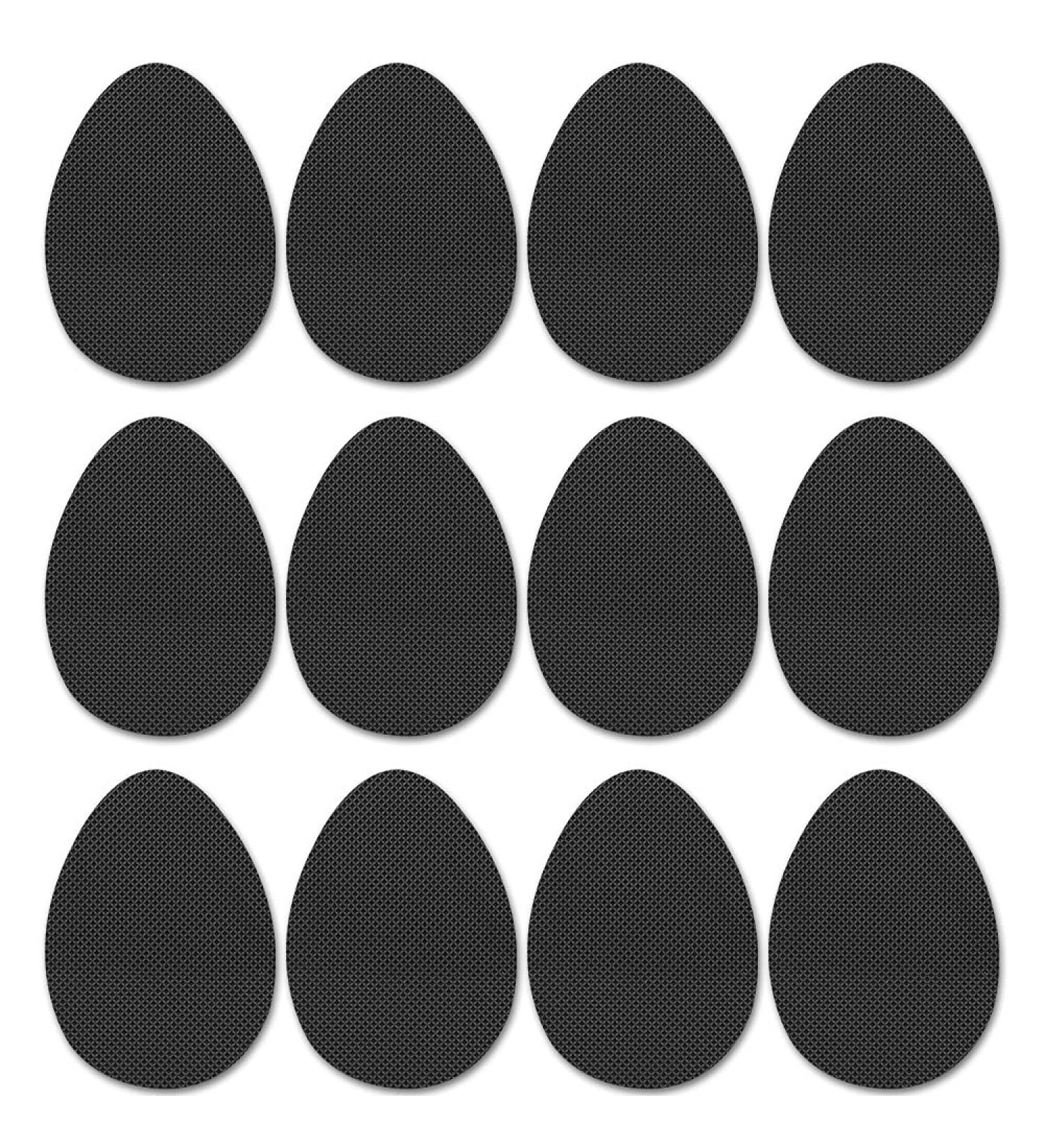 6 Pairs Anti-Slip Shoe Grips - Self-Adhesive Non-Skid Pads for Shoes in Black - Buy Online on GoSupps.com