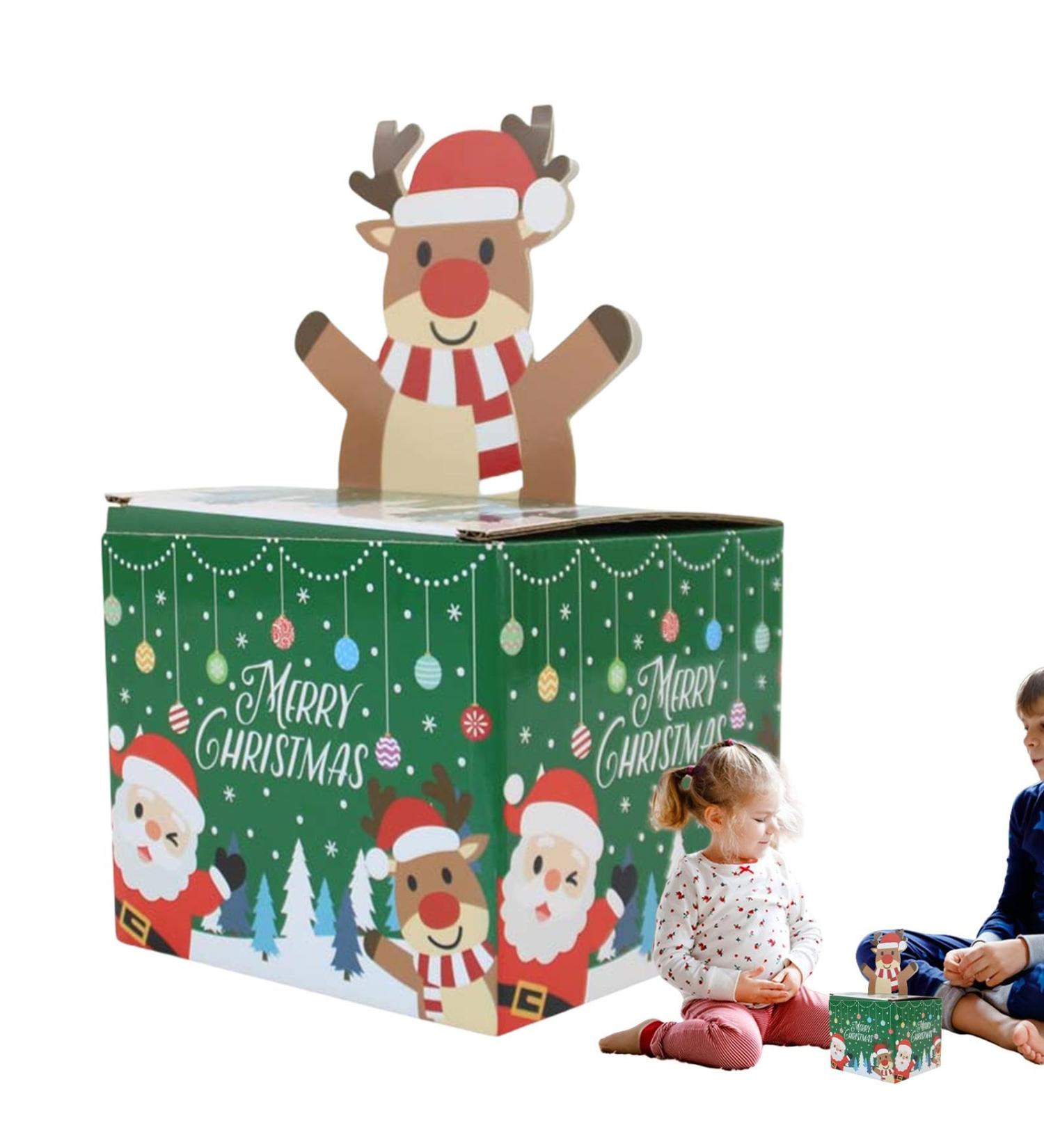 Christmas Money Boxes Set | Paper Christmas Money Box for Kids with 30 Bags Candy Box Holiday Cash Pull Package Box for Loved Person Green - Buy Online on GoSupps.com