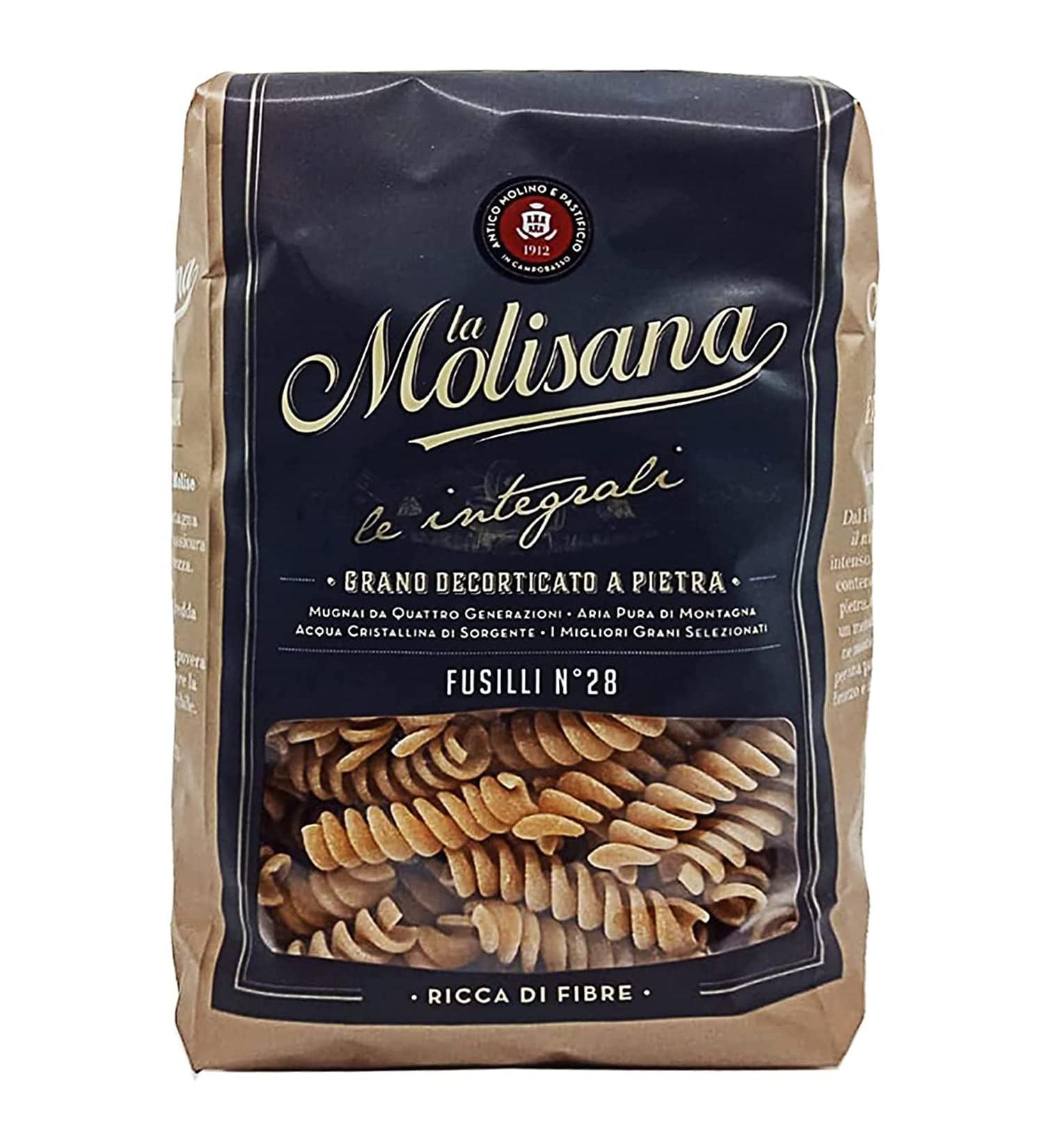 La Molisana Whole Wheat Fusilli N.28 500 Grams - Buy Online on GoSupps.com