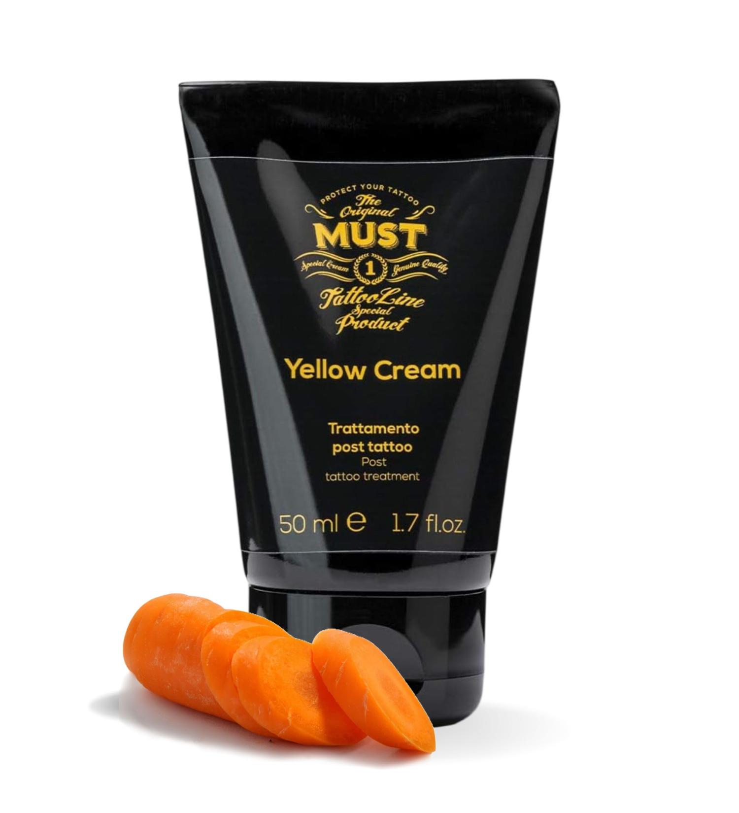 MUST - Soothing Moisturizing Healing Cream For Tattoo Care Accelerator Healing Without Crust Reducer Irritation Protects Skin With Colorful Tattoos 50ml - Buy Online on GoSupps.com